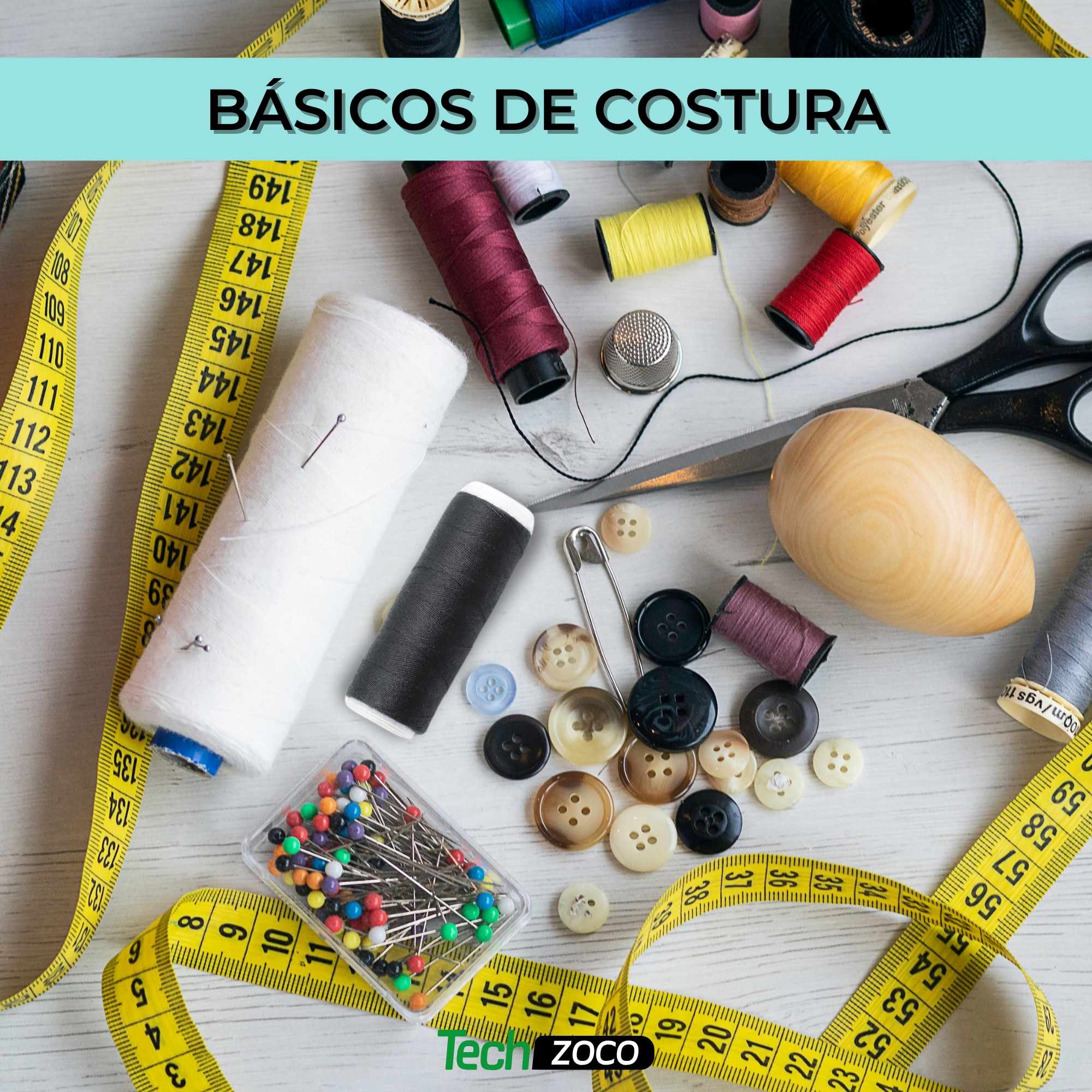 Hilo de coser negro de poliester 6 bobinas 80 metros - imagen 3