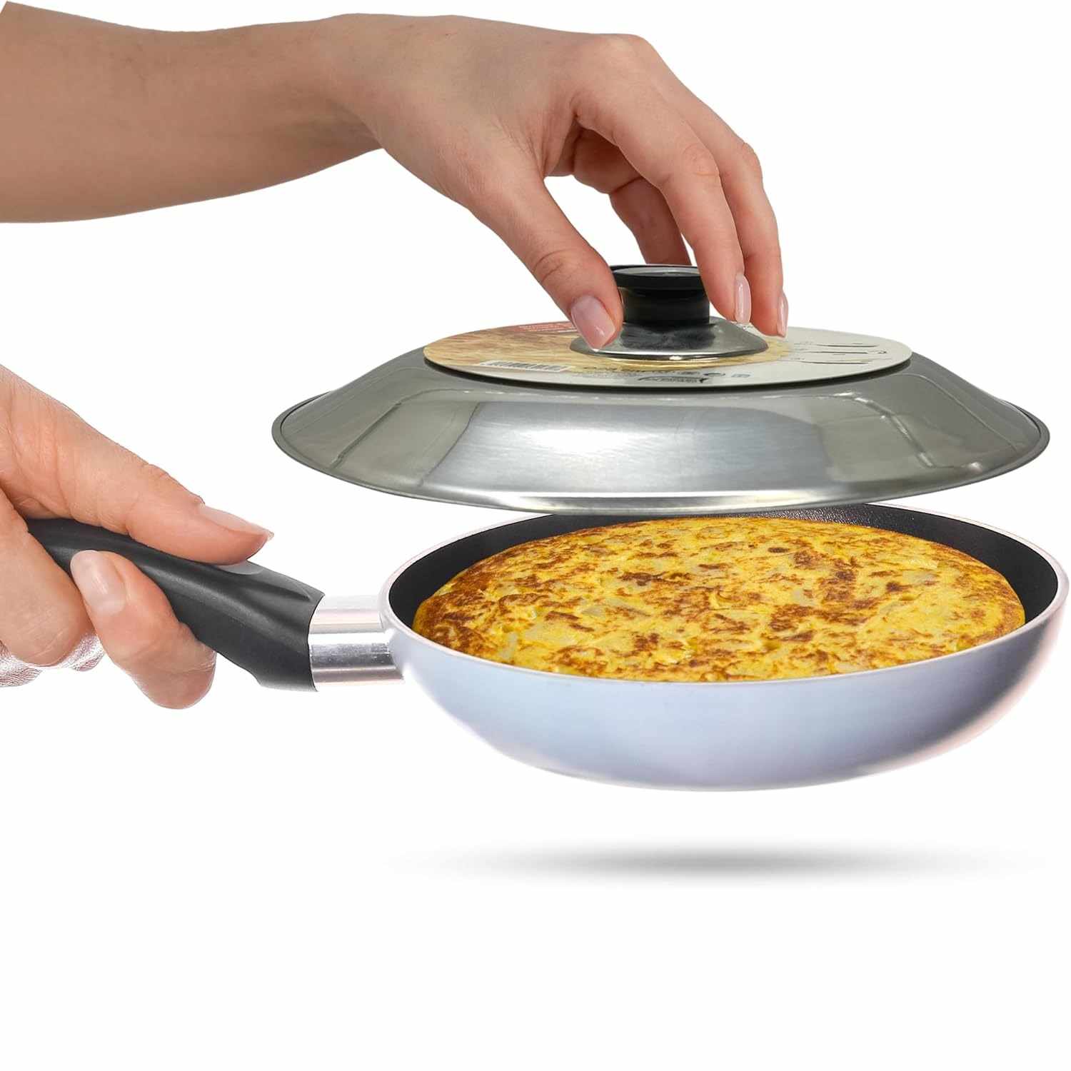 Tapa voltea Tortillas acero inoxidable 30 cm