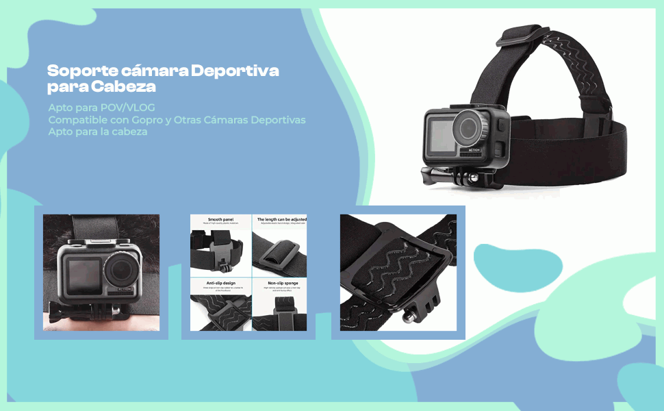 Banner - Soporte de Correa para la Cabeza Compatible con GoPro