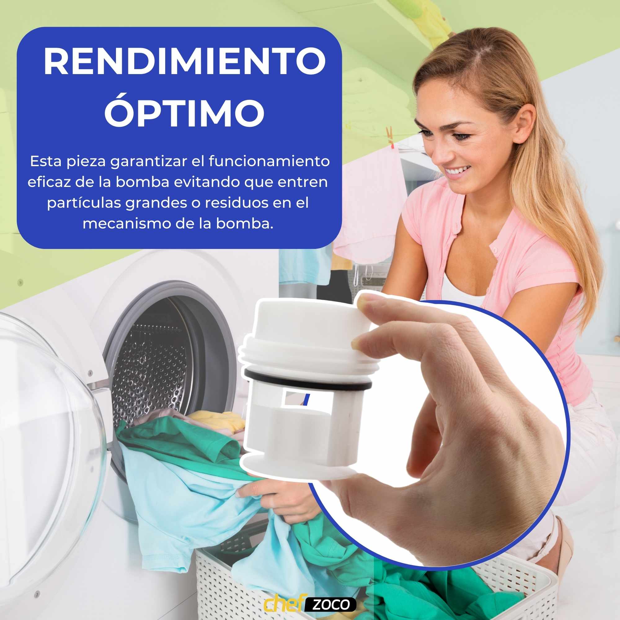 Filtro de pelusas compatible con Lavadora Balay Bosch Siemens Constructa Neff - imagen 5