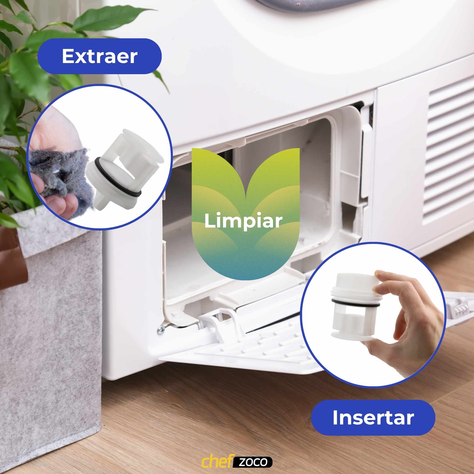 Filtro de pelusas compatible con Lavadora Balay Bosch Siemens Constructa Neff - imagen 6