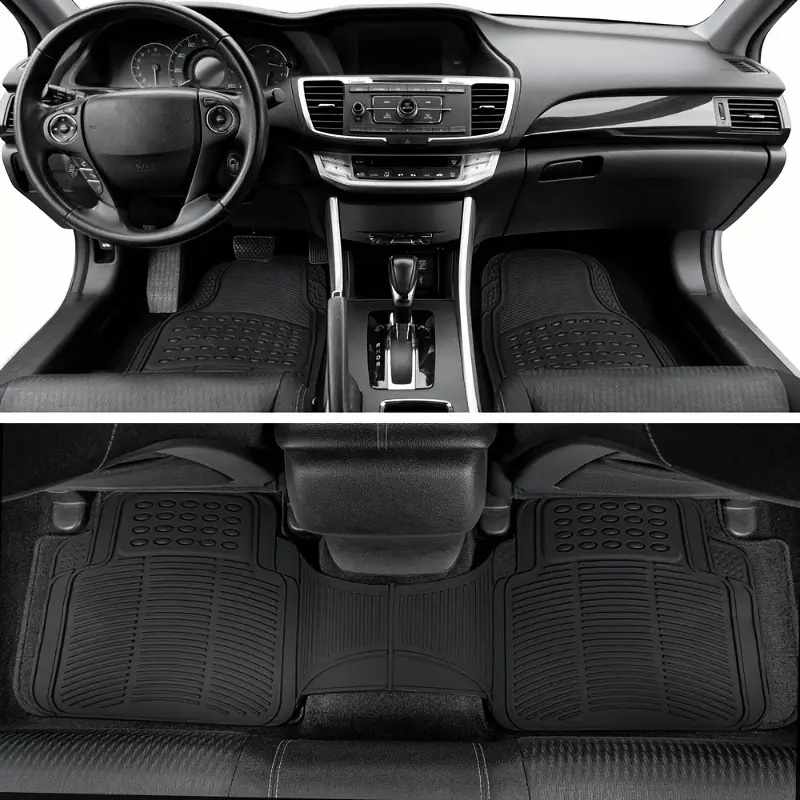 Juego Alfombrillas de Goma kit completo para Coche negro - imagen 3
