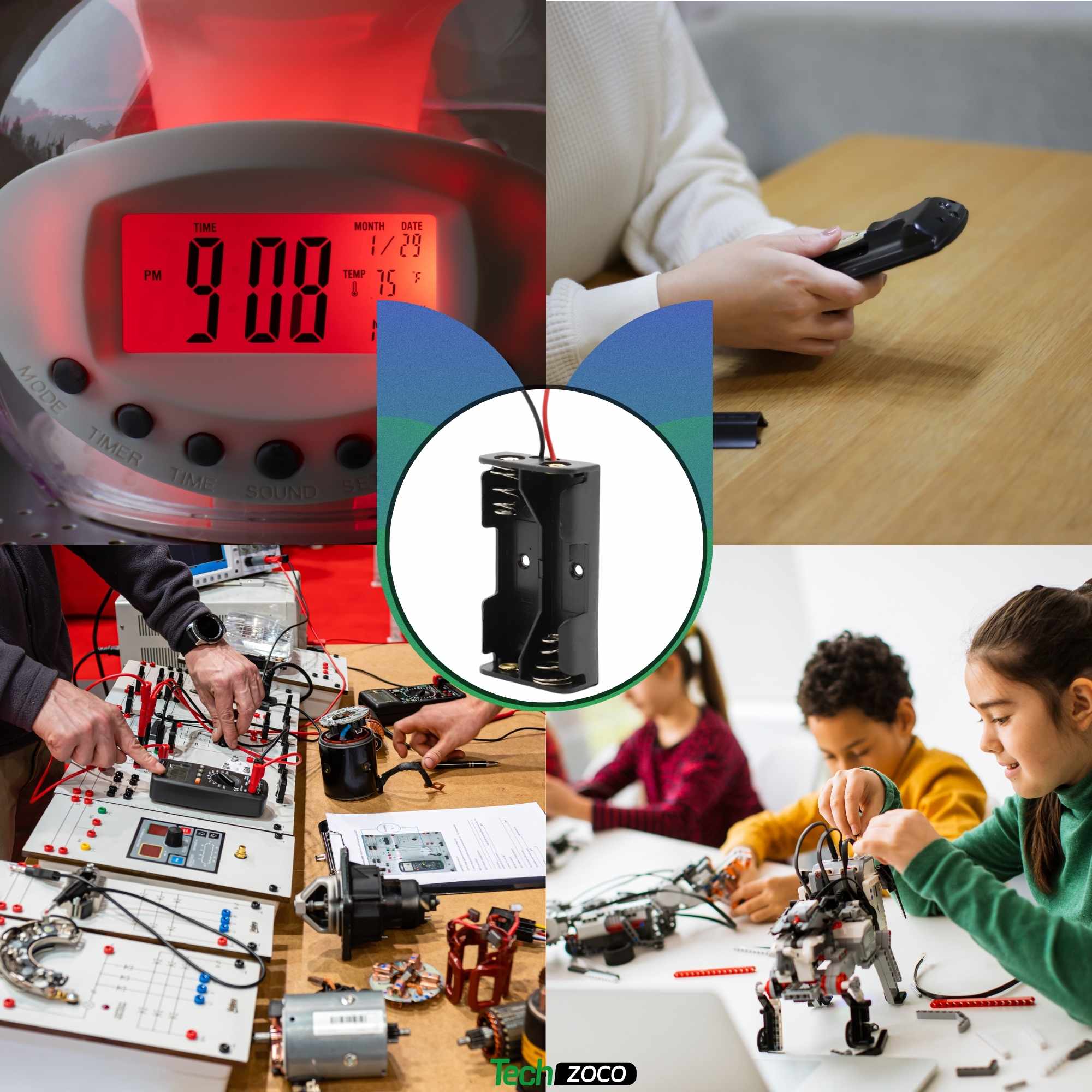 Portapilas para 2 Pilas A23 8LR932 MN21 V23GA LR23 de 24V Negro - imagen 6