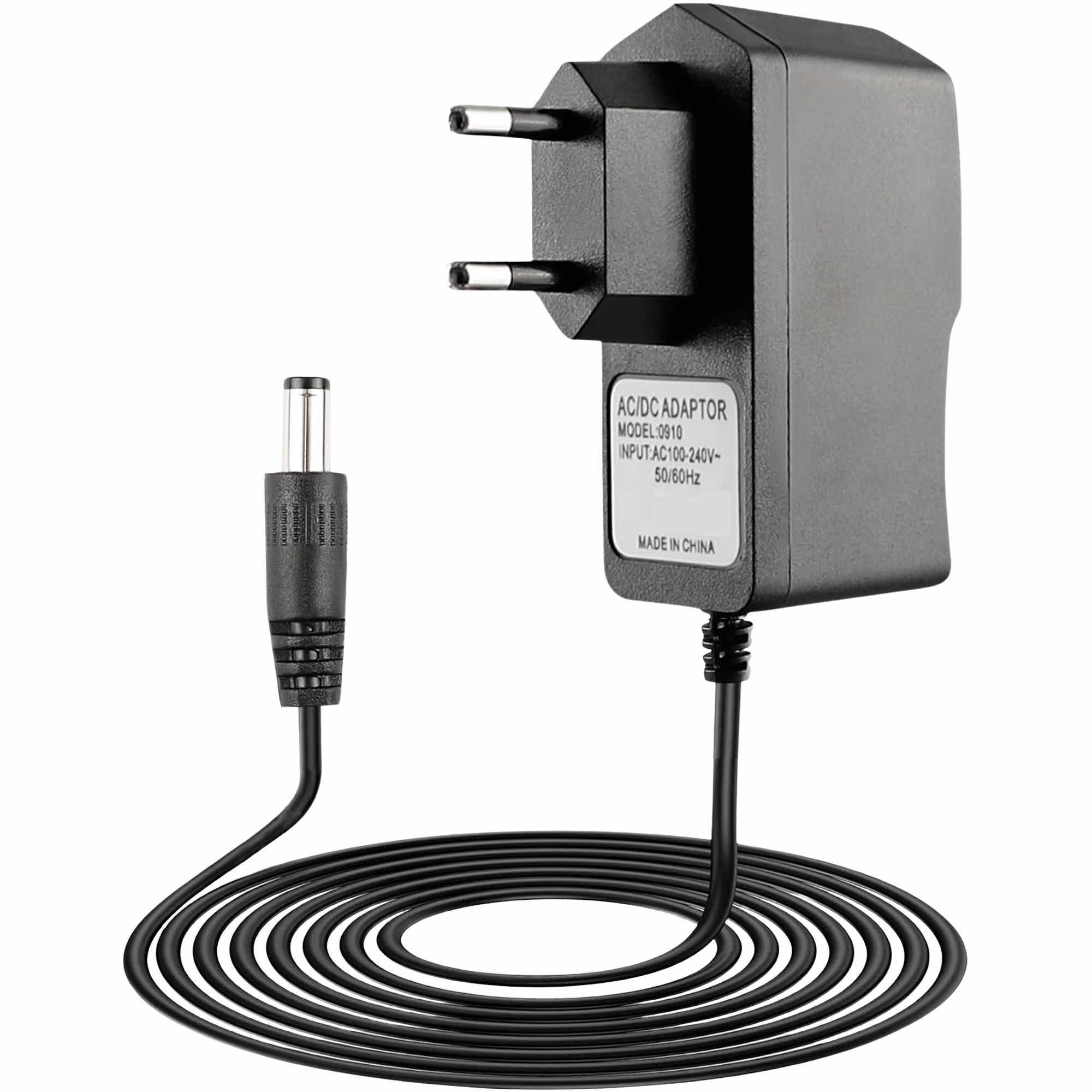 Alimentador 9V 1A Negro DC 5.5x2.5 mm