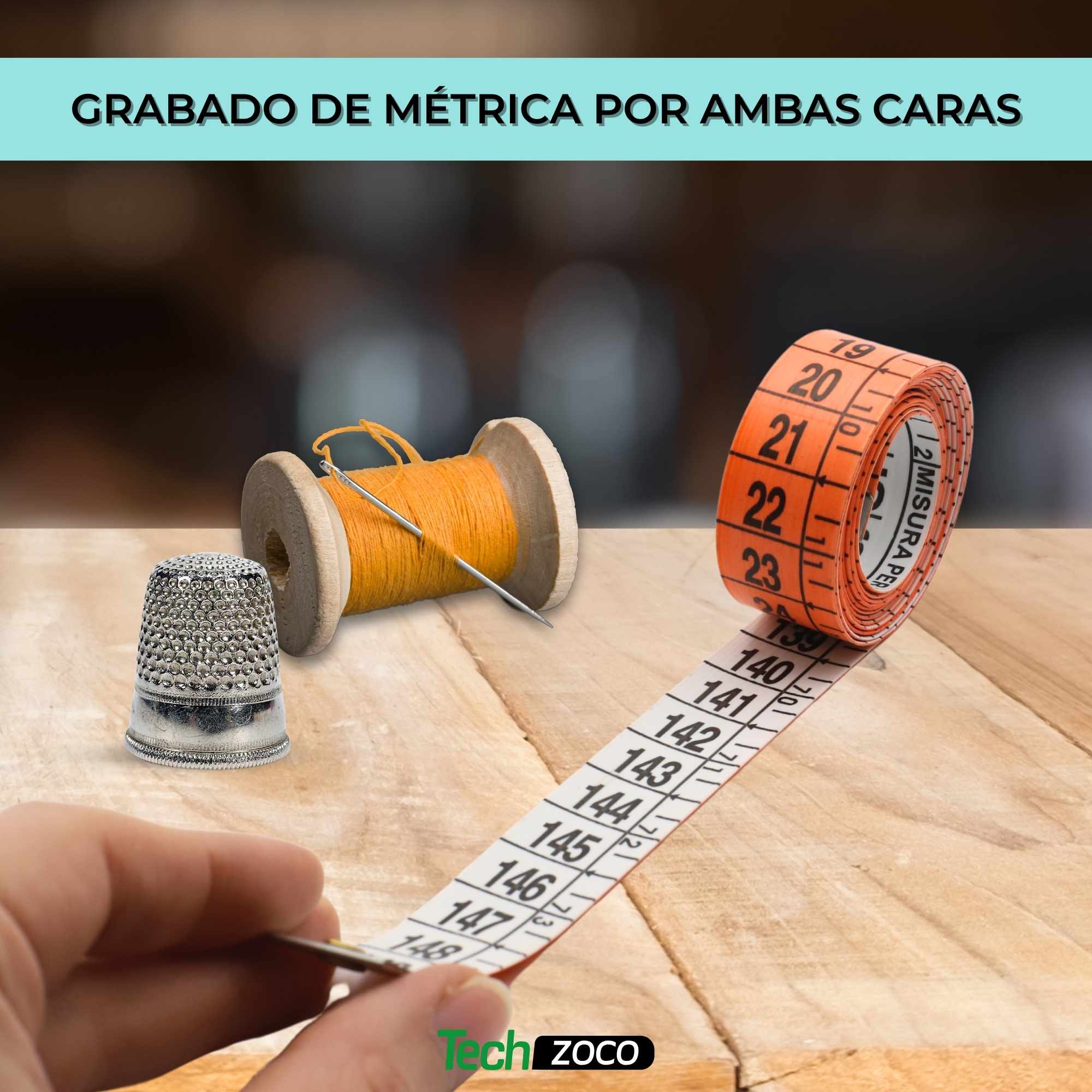 Metro para costura Profesional Doble Graduación 1.50 Metros - imagen 3