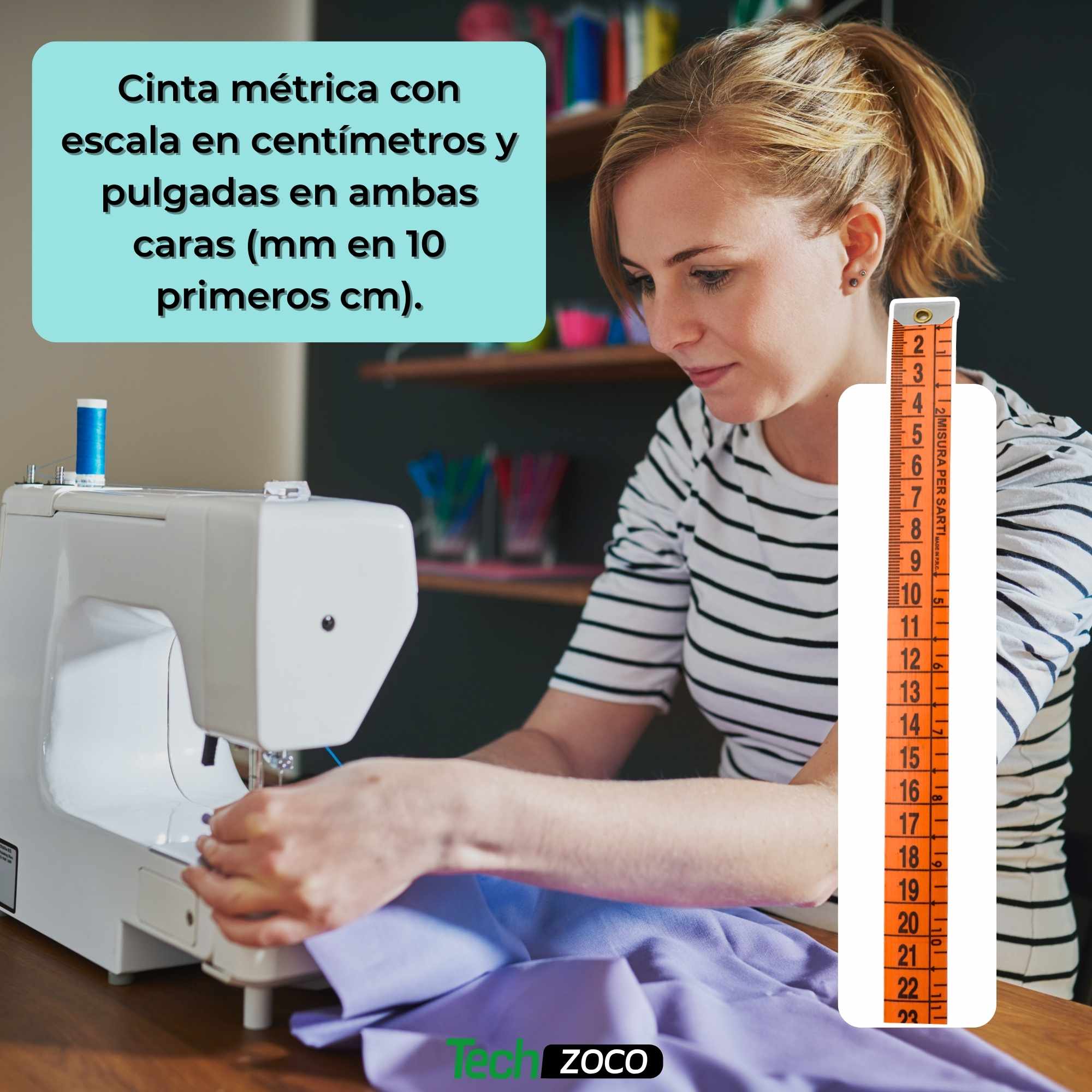 Metro para costura Profesional Doble Graduación 1.50 Metros - imagen 4