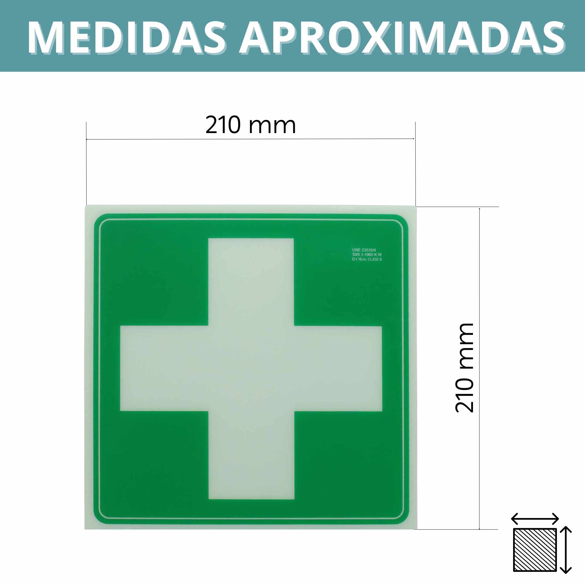 Señal Botiquin PVC 21 x 21 cm - imagen 5
