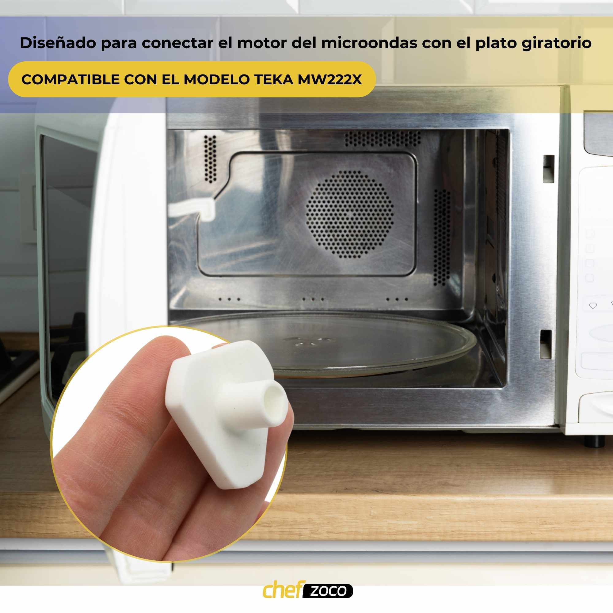 Adaptador Soporte Plato Microondas Teka 89830933 - imagen 5