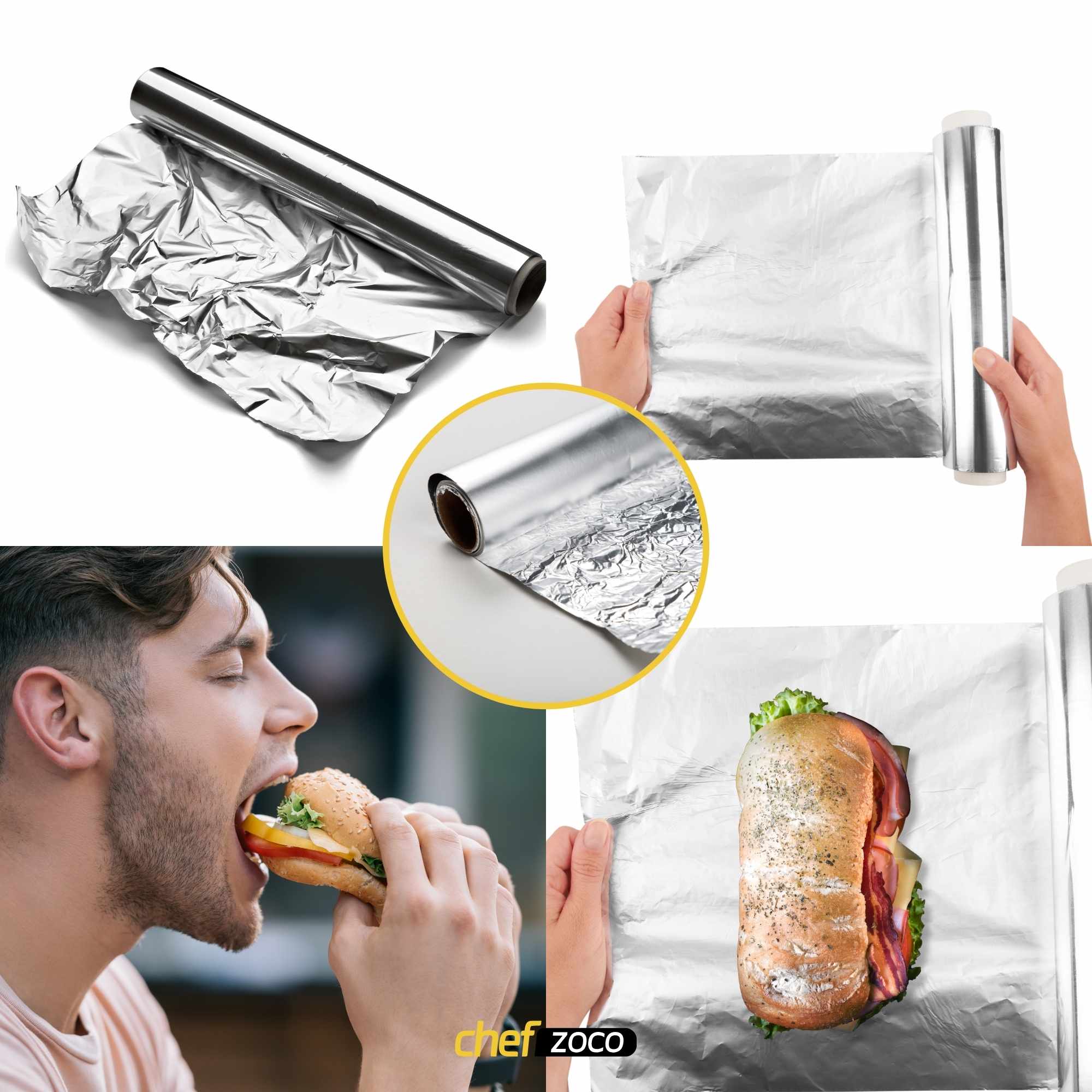 Papel de aluminio extra resistente 30 metros - imagen 4