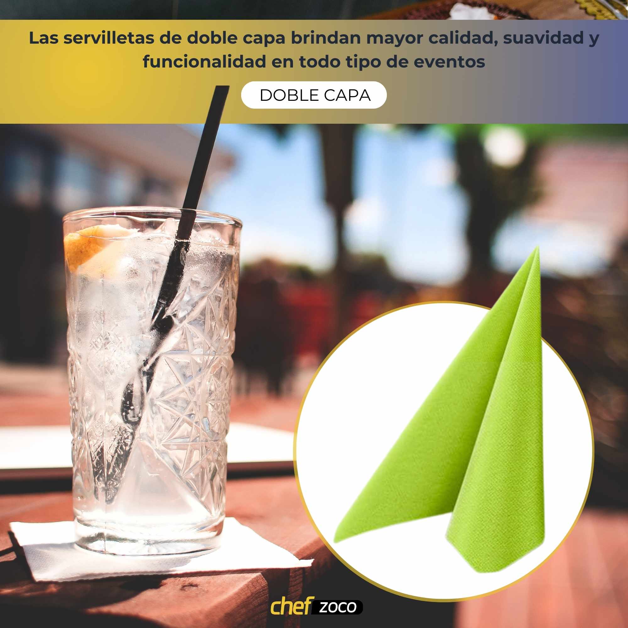 Servilletas De Papel 25x25 cm Verde pack 50 uds - imagen 5