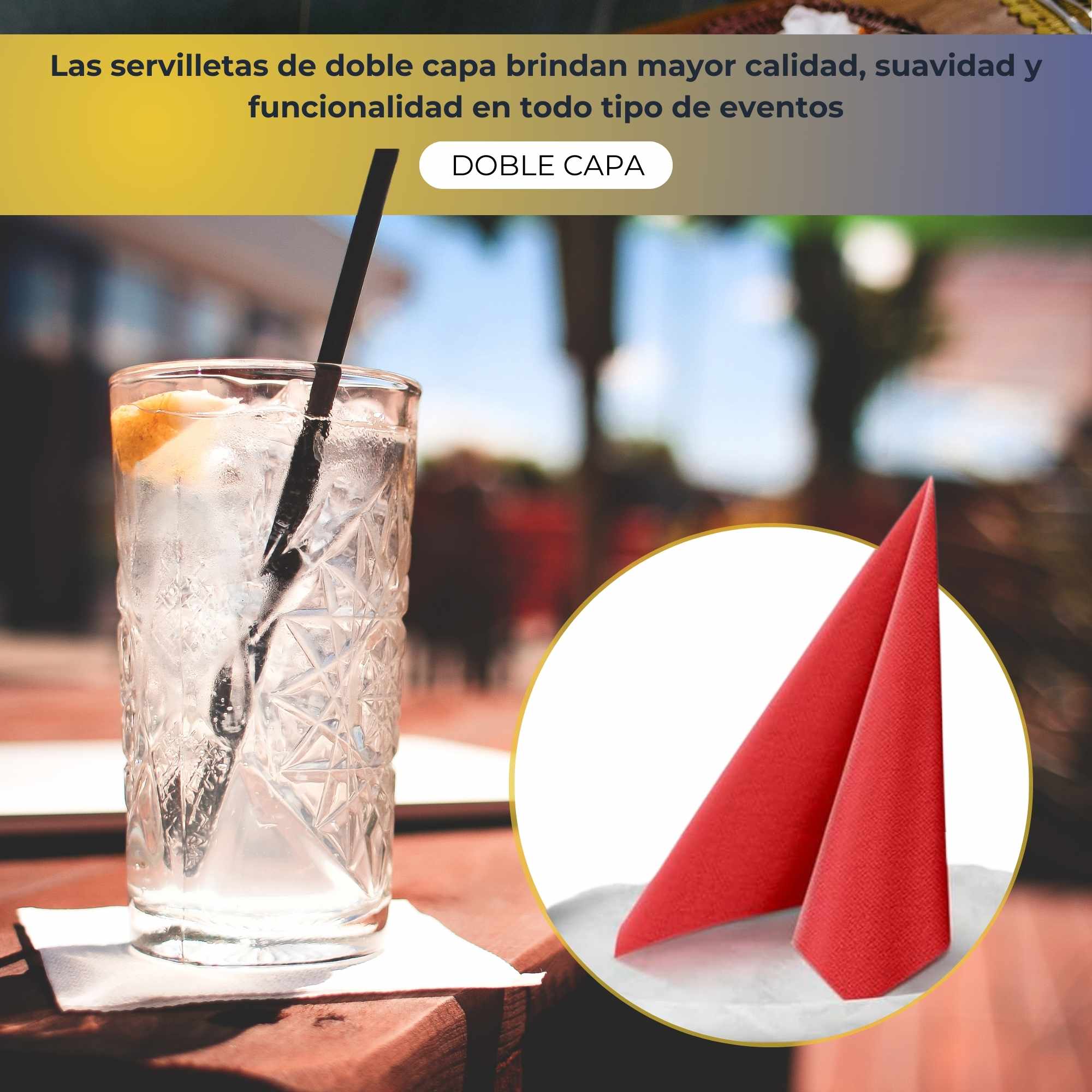 Servilletas De Papel 25x25 cm Rojo pack 50 uds - imagen 5