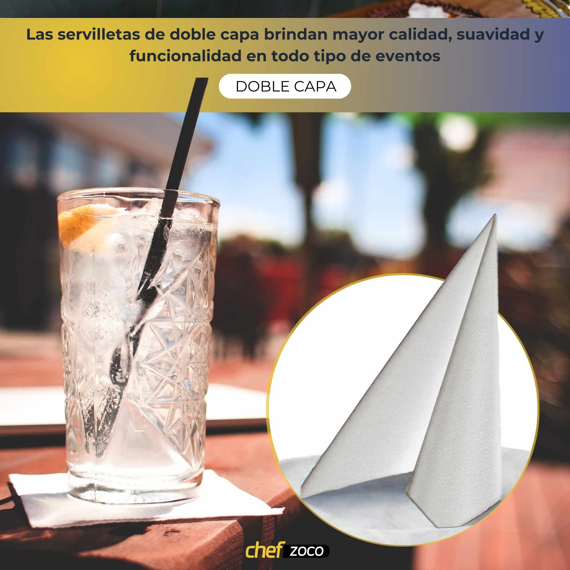 Servilletas De Papel 25x25 cm Blanco pack 50 uds - imagen 5