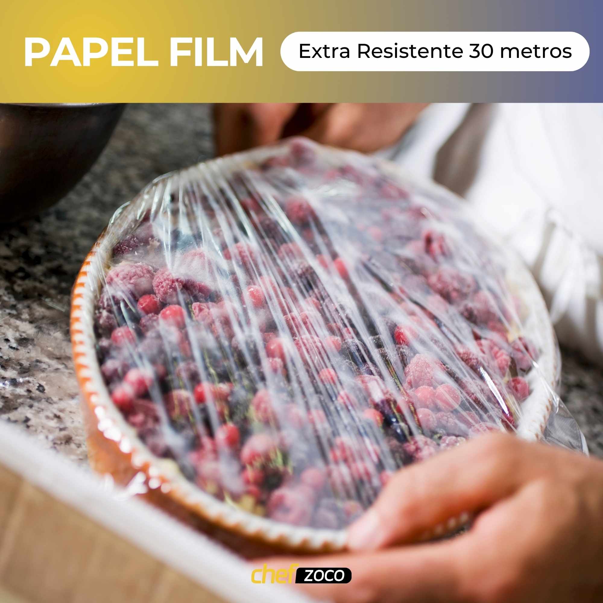 Papel film transparente extra resistente 30 metros - imagen 2