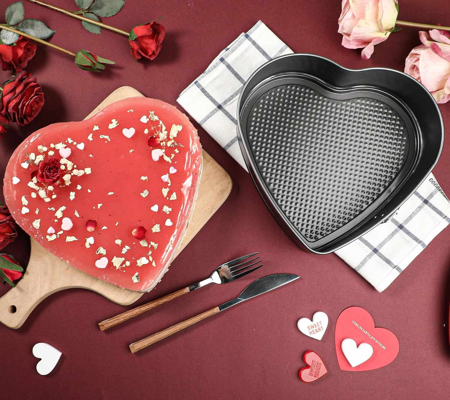 Molde corazón para horno Clip-Clap desmontable 27 cm Negro - imagen 4