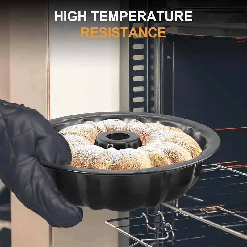Molde bizcocho para horno 25 cm Negro - imagen 7
