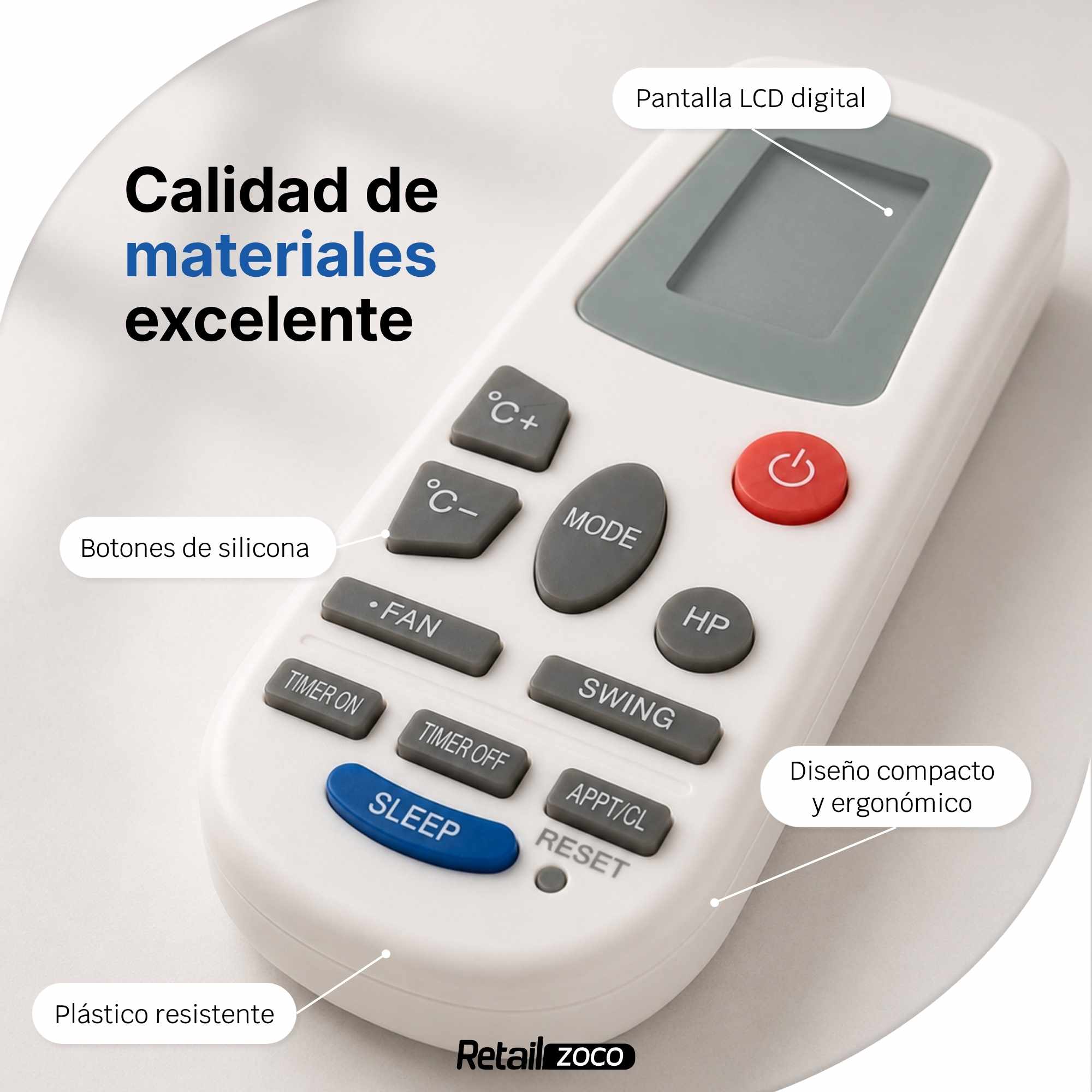 Mando Aire Acondicionado Hisense RCH-5028NA - imagen 4