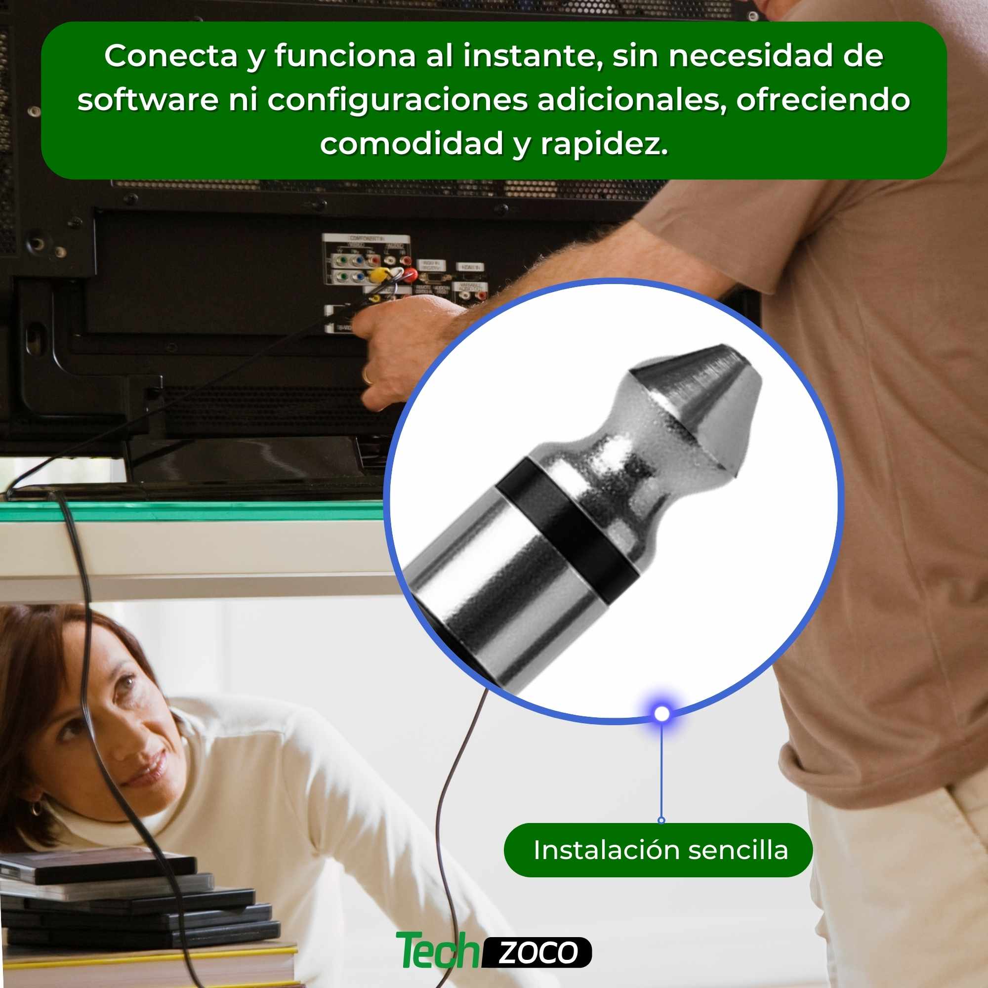 Adaptador audio estereo jack 3.5 hembra - jack 6.35 macho - imagen 6