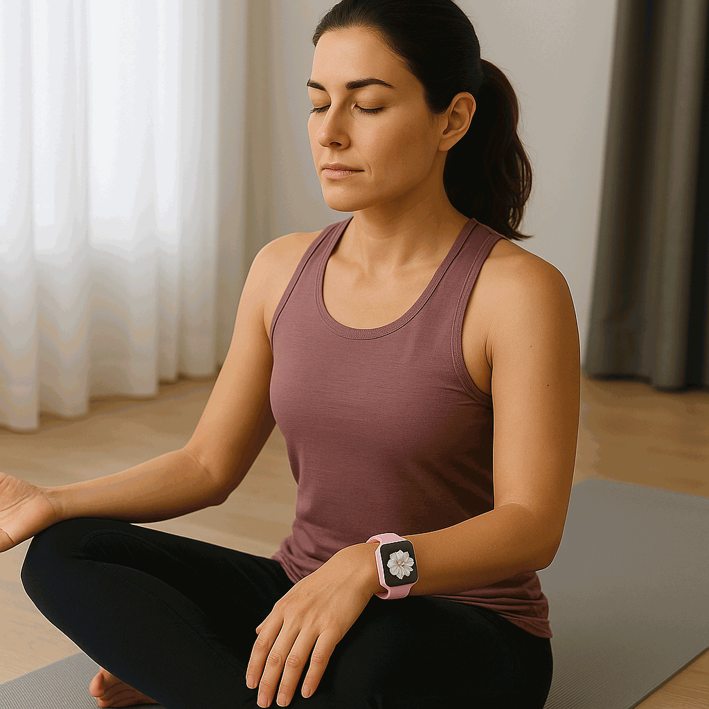Correa silicona Compatible con Apple Watch Serie 10 Rosa Talla L - imagen 2