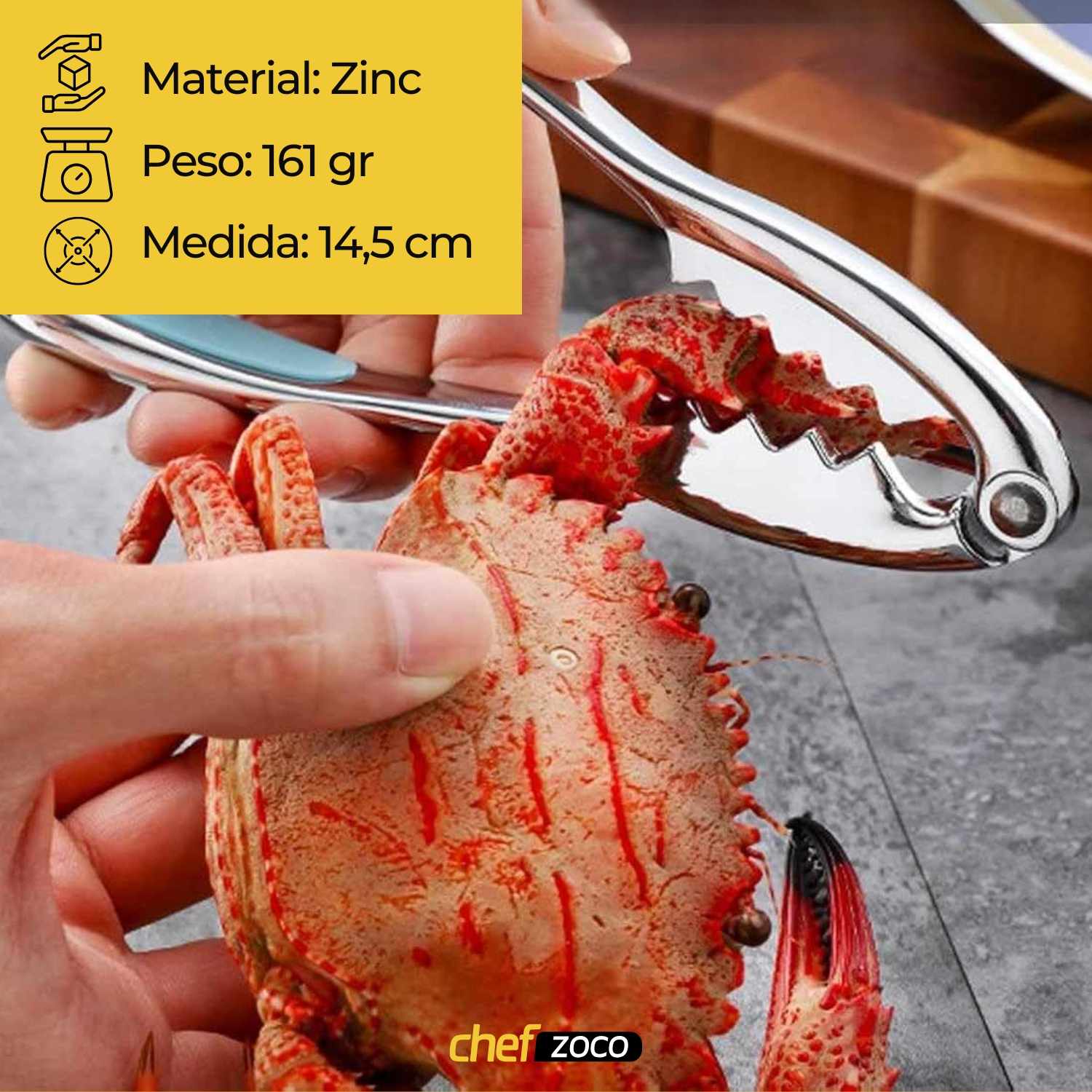 Tenazas para marisco acero inoxidable - imagen 4
