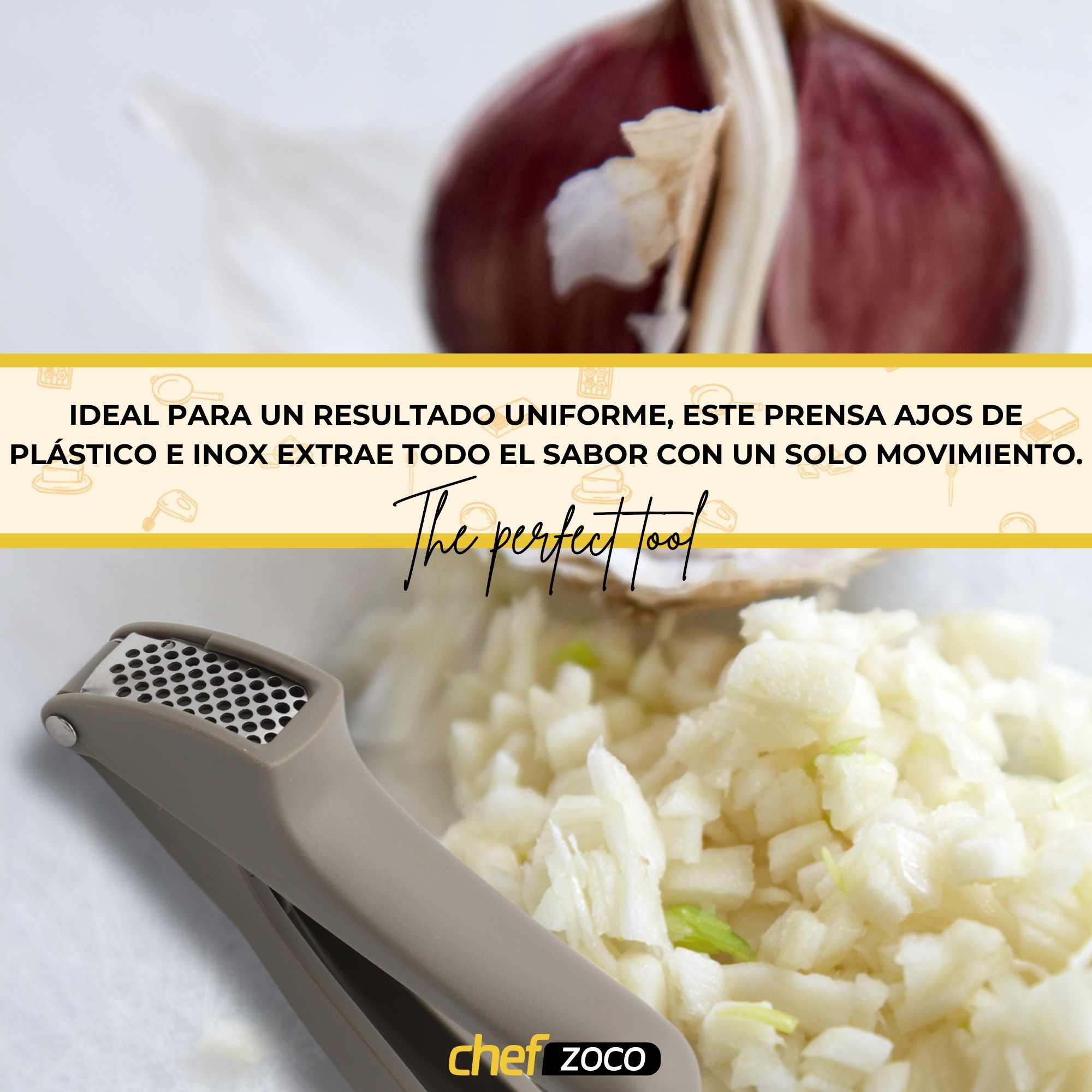 Prensa ajos de plástico - imagen 2