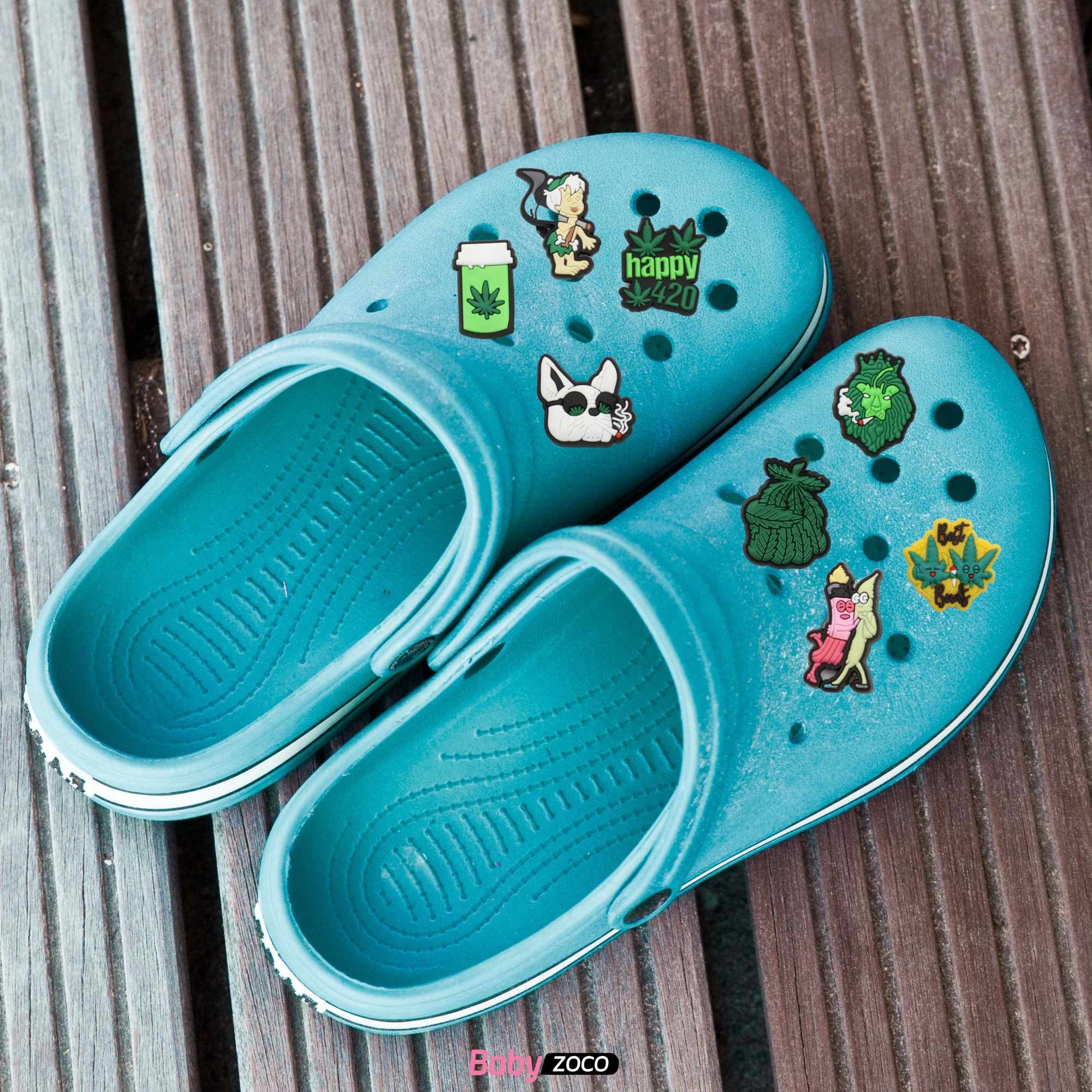 Pines Charms para crocs diseño Marihuana 16 unidades - imagen 6