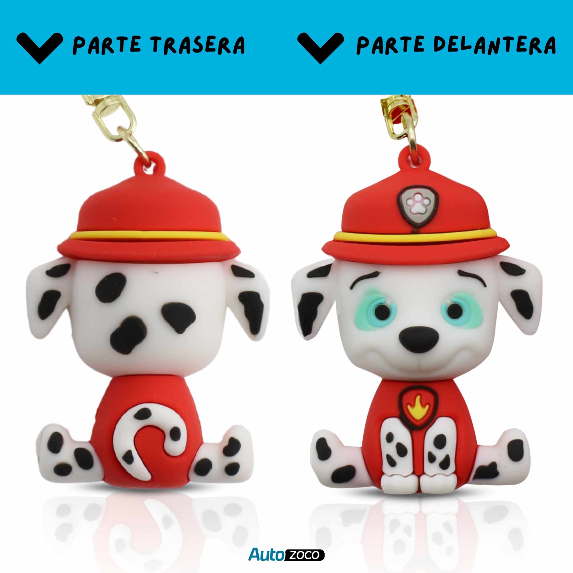 Llavero Marshall patrulla canina silicona - imagen 3