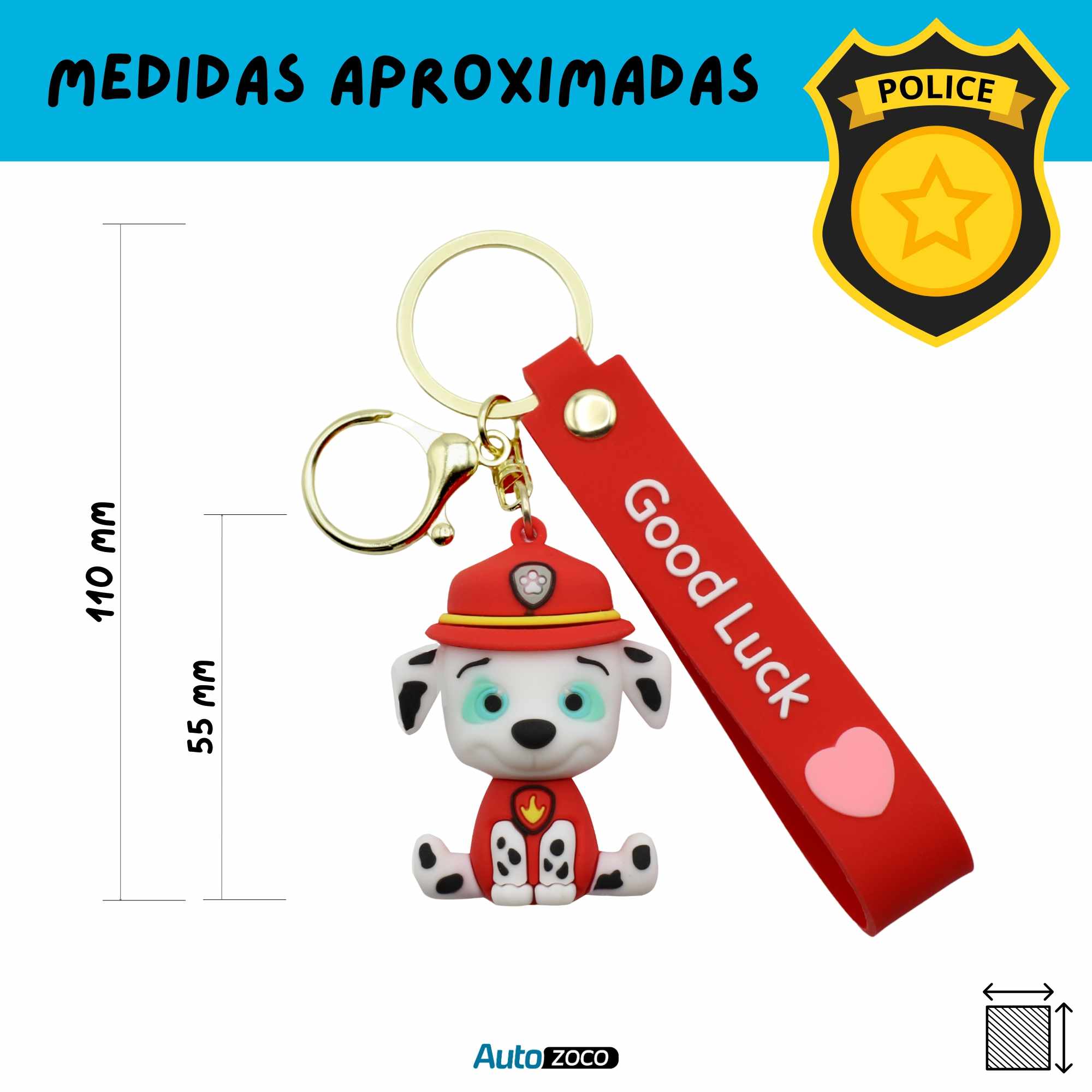 Llavero Marshall patrulla canina silicona - imagen 5