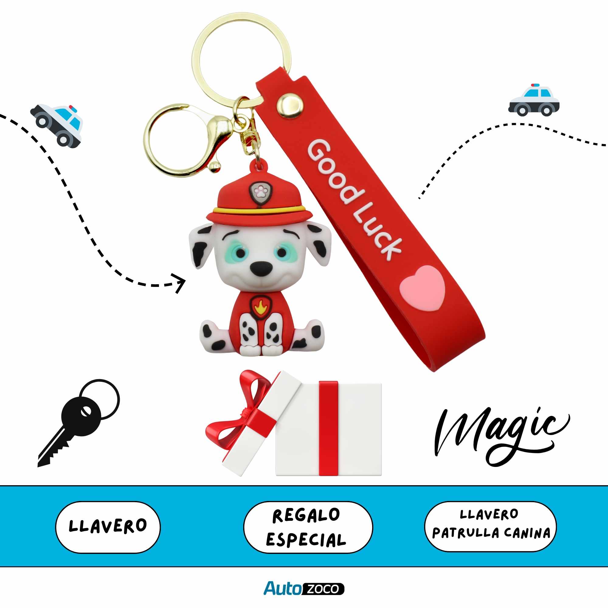Llavero Marshall patrulla canina silicona - imagen 6
