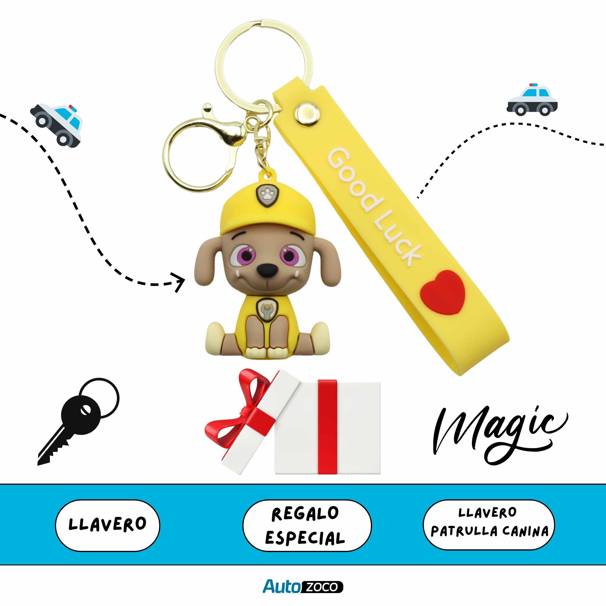 Llavero Rubble patrulla canina silicona - imagen 6