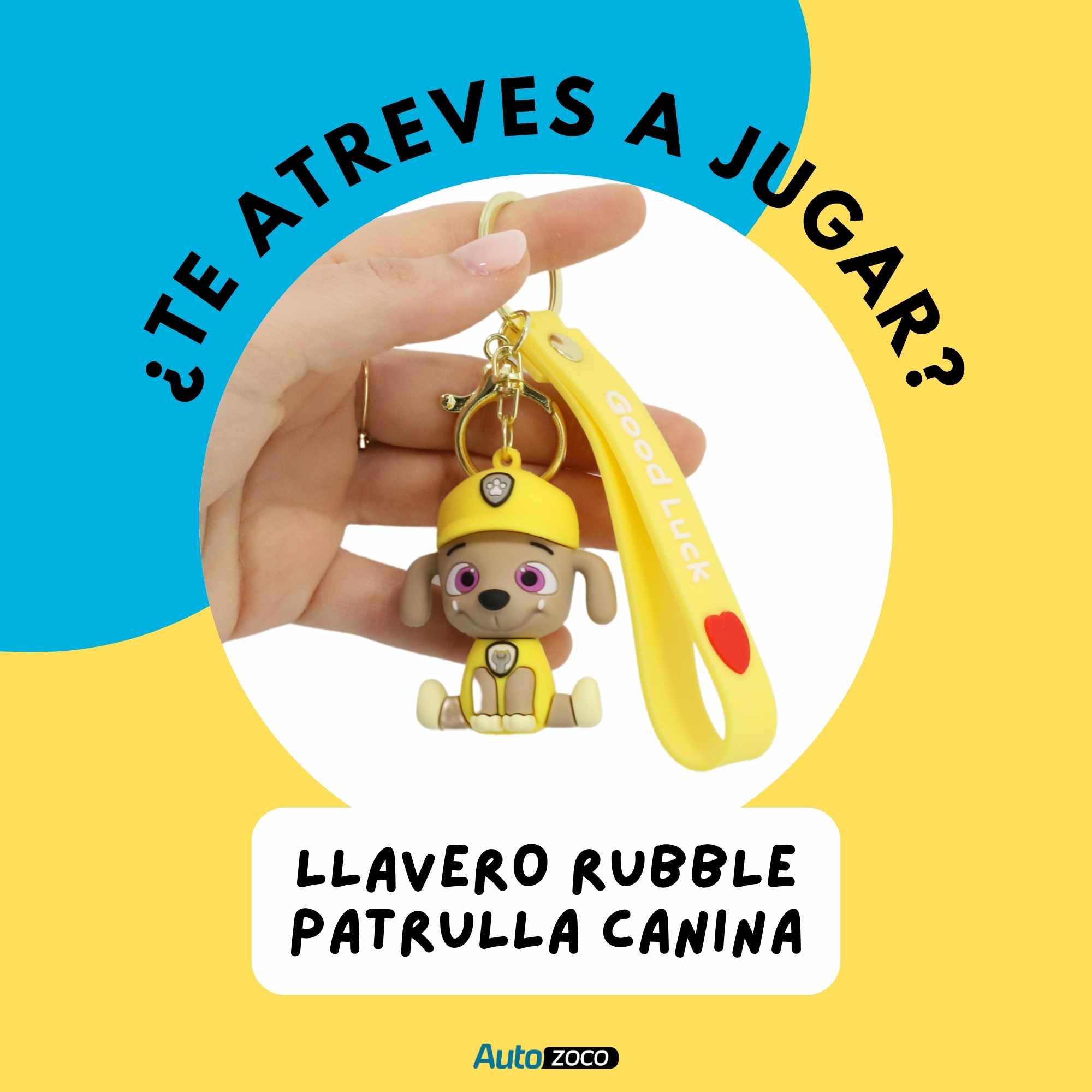 Llavero Rubble patrulla canina silicona - imagen 4