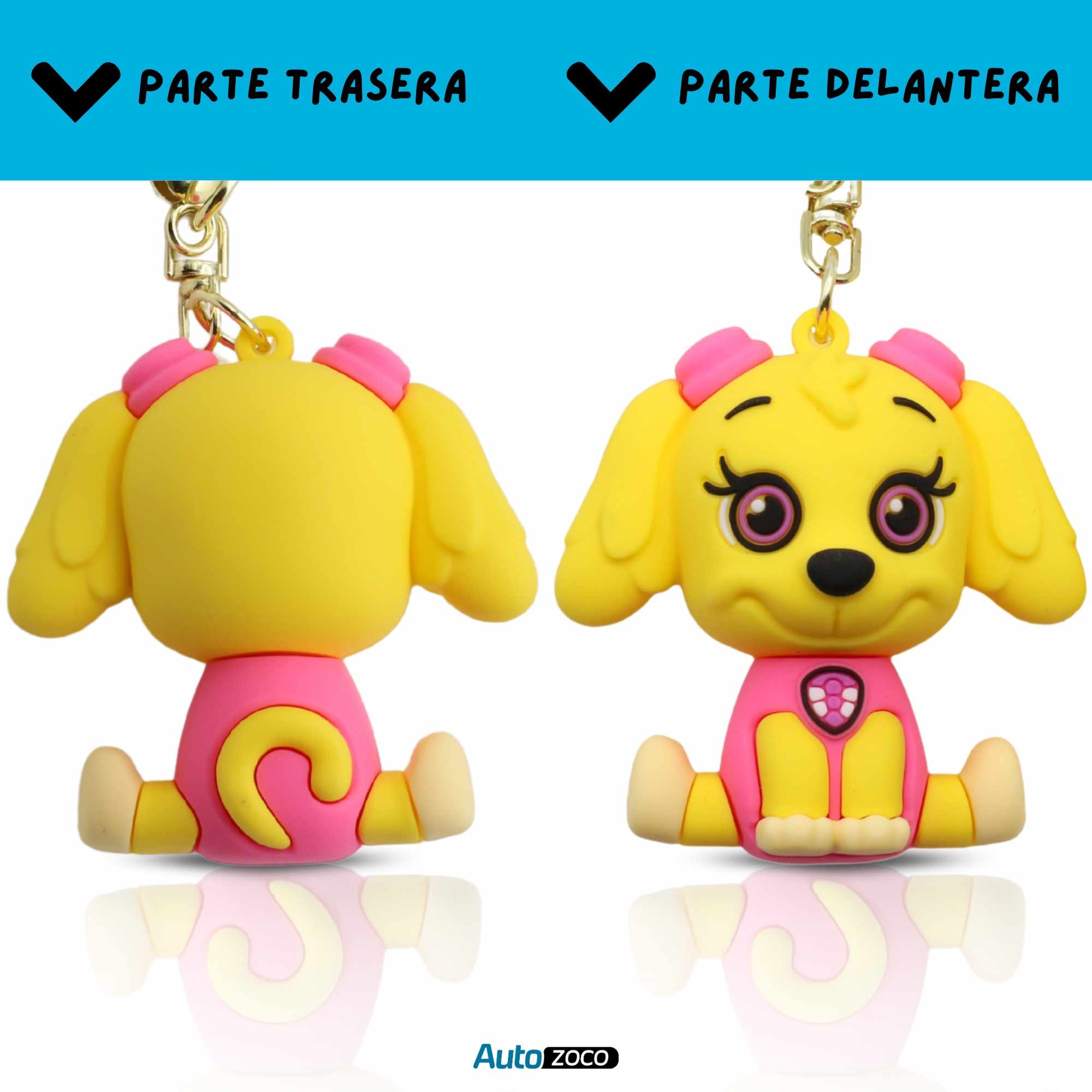 Llavero Skye patrulla canina silicona - imagen 3