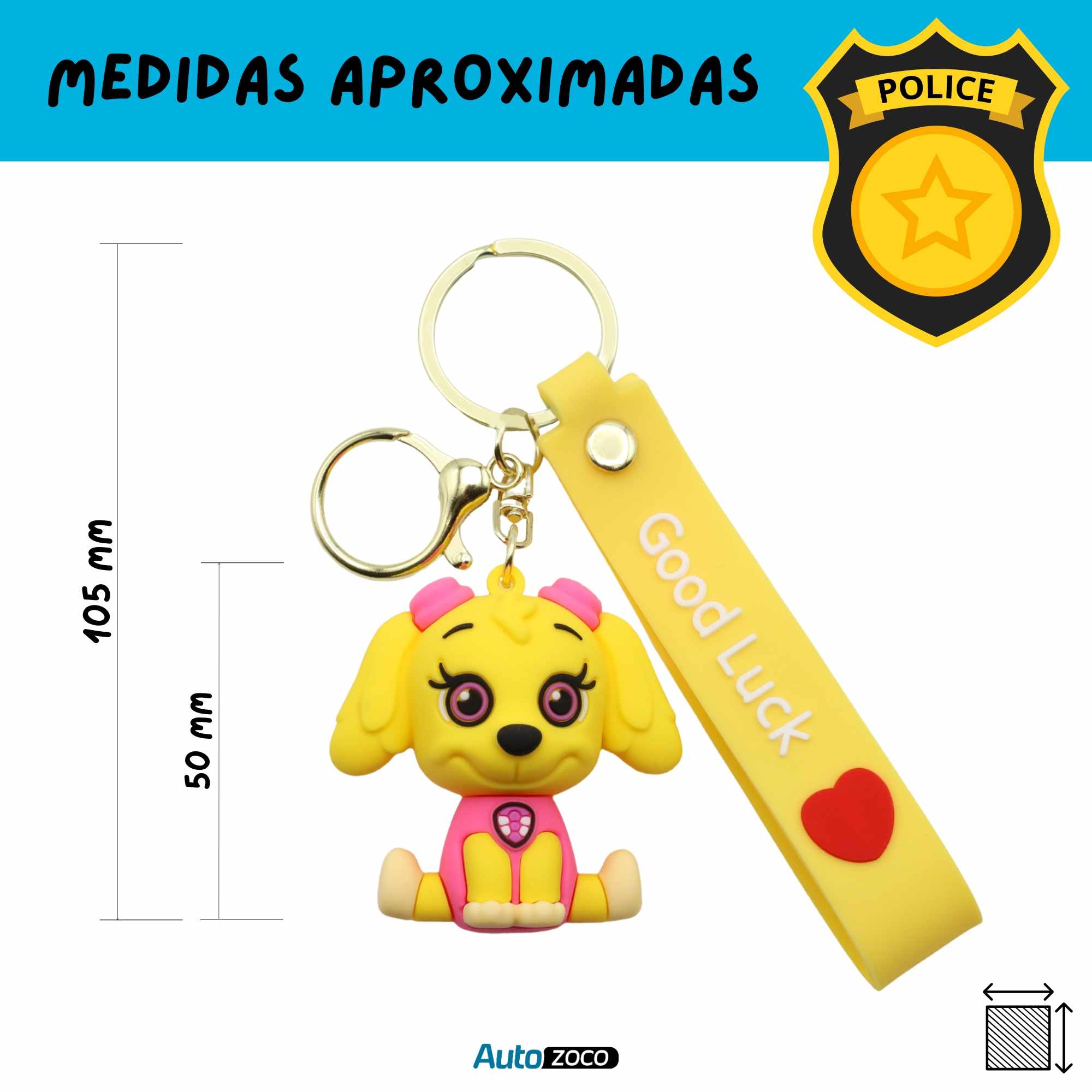 Llavero Skye patrulla canina silicona - imagen 4