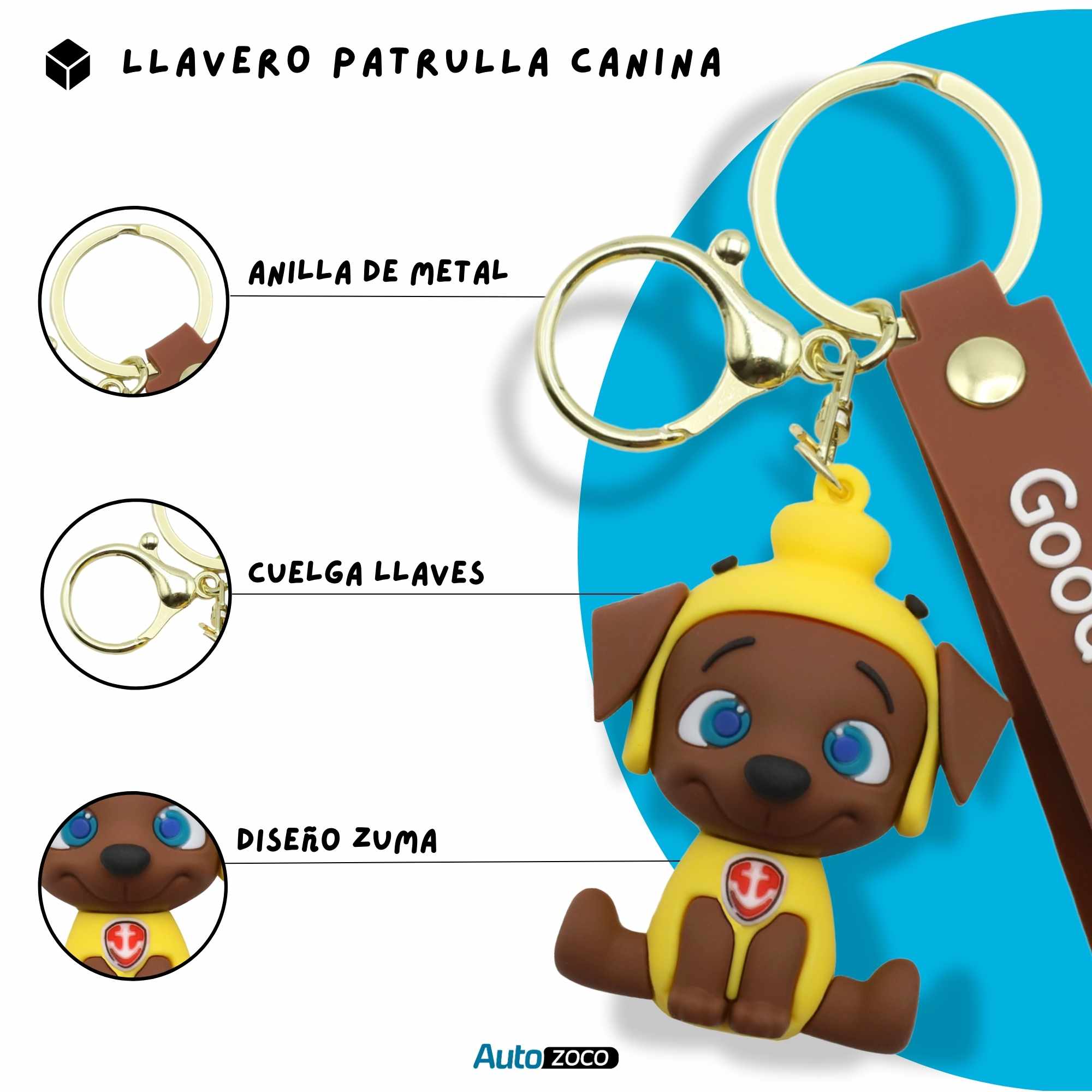 Llavero Zuma patrulla canina silicona - imagen 2