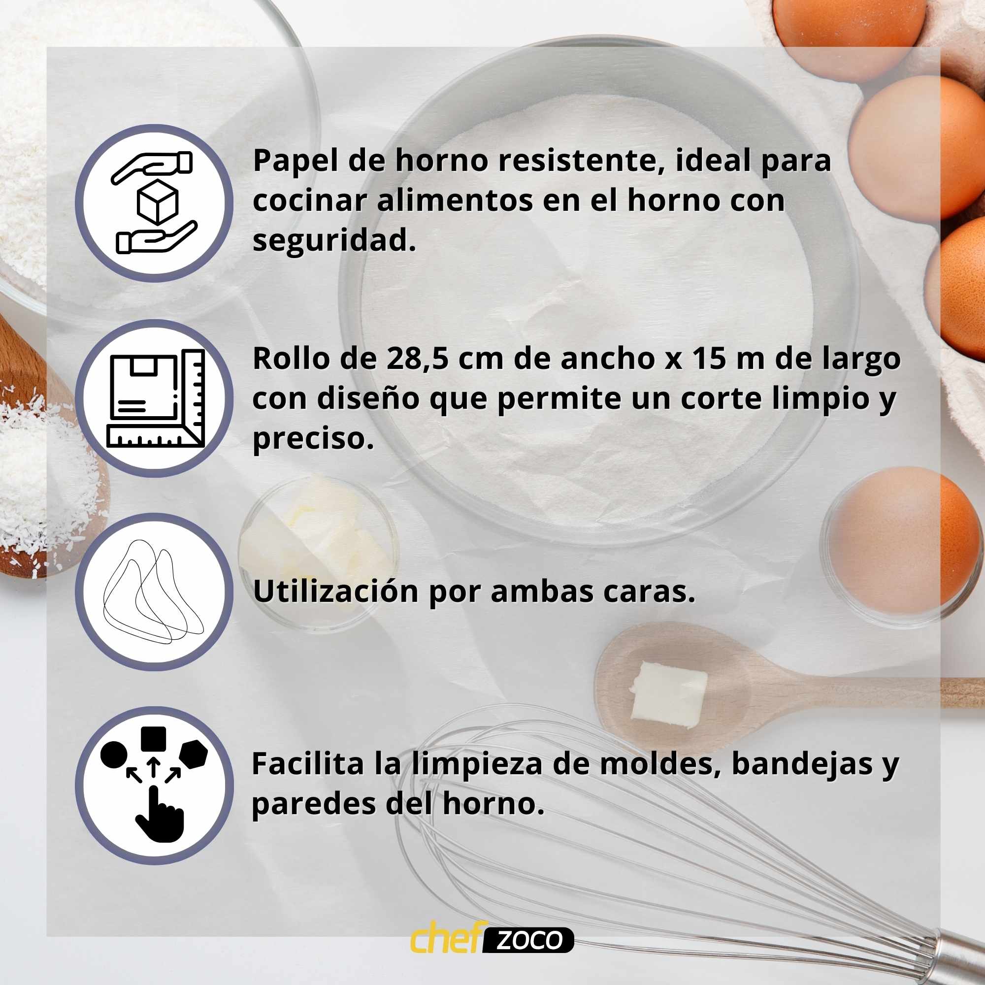 Papel para horno extra resistente 15 metros - imagen 4