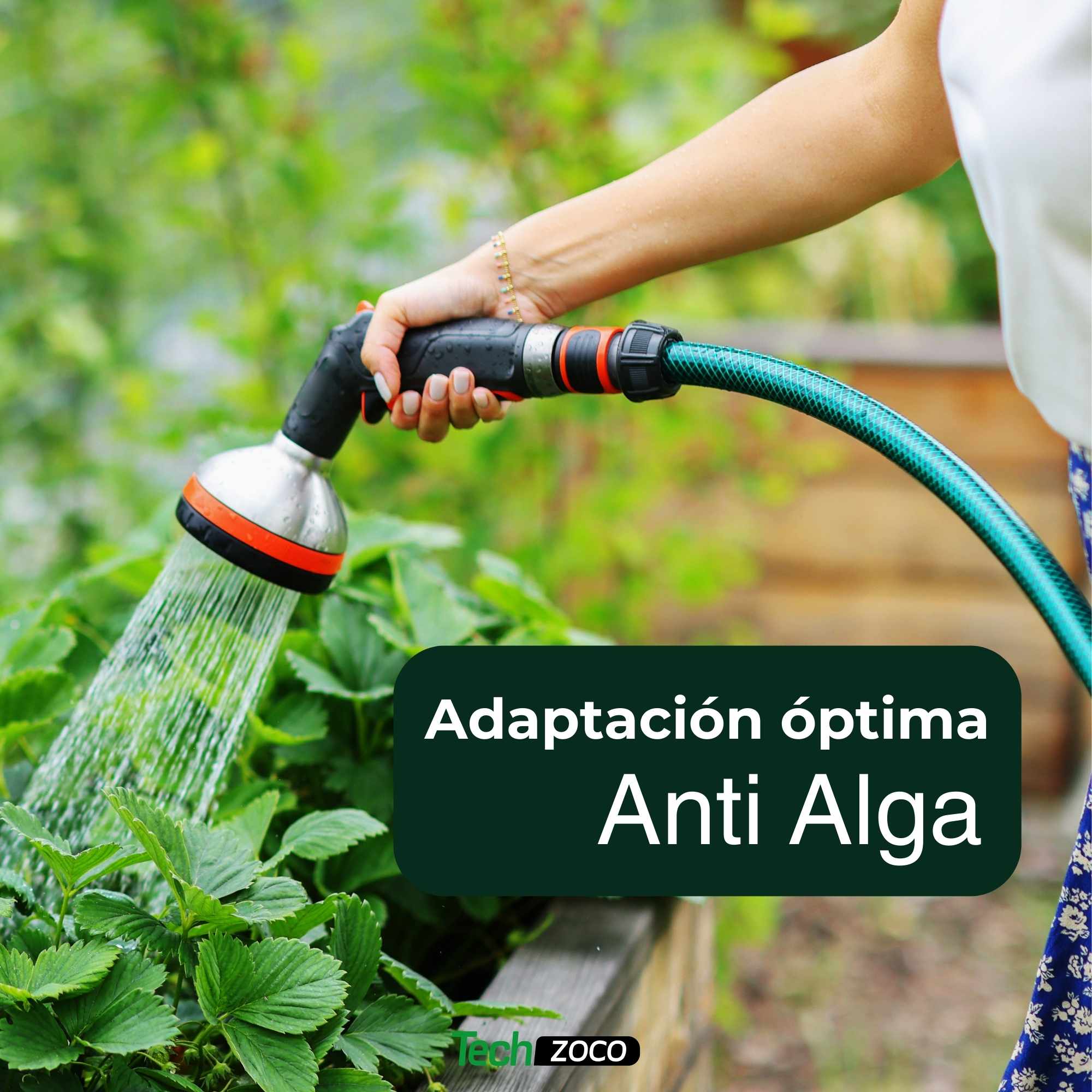 Manguera jardin 19 mm 3/4 pulgadas 20 Metros de 3 capas Verde - imagen 5