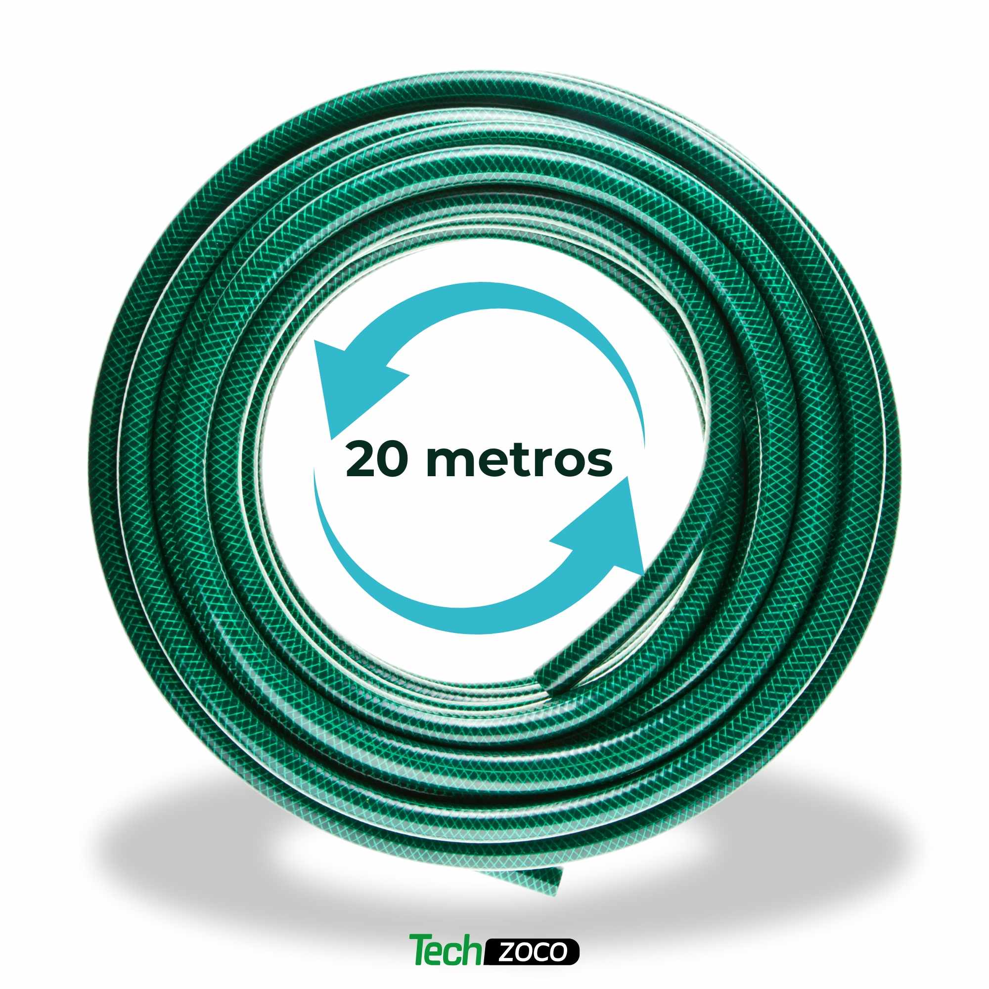 Manguera jardin 19 mm 3/4 pulgadas 20 Metros de 3 capas Verde - imagen 6