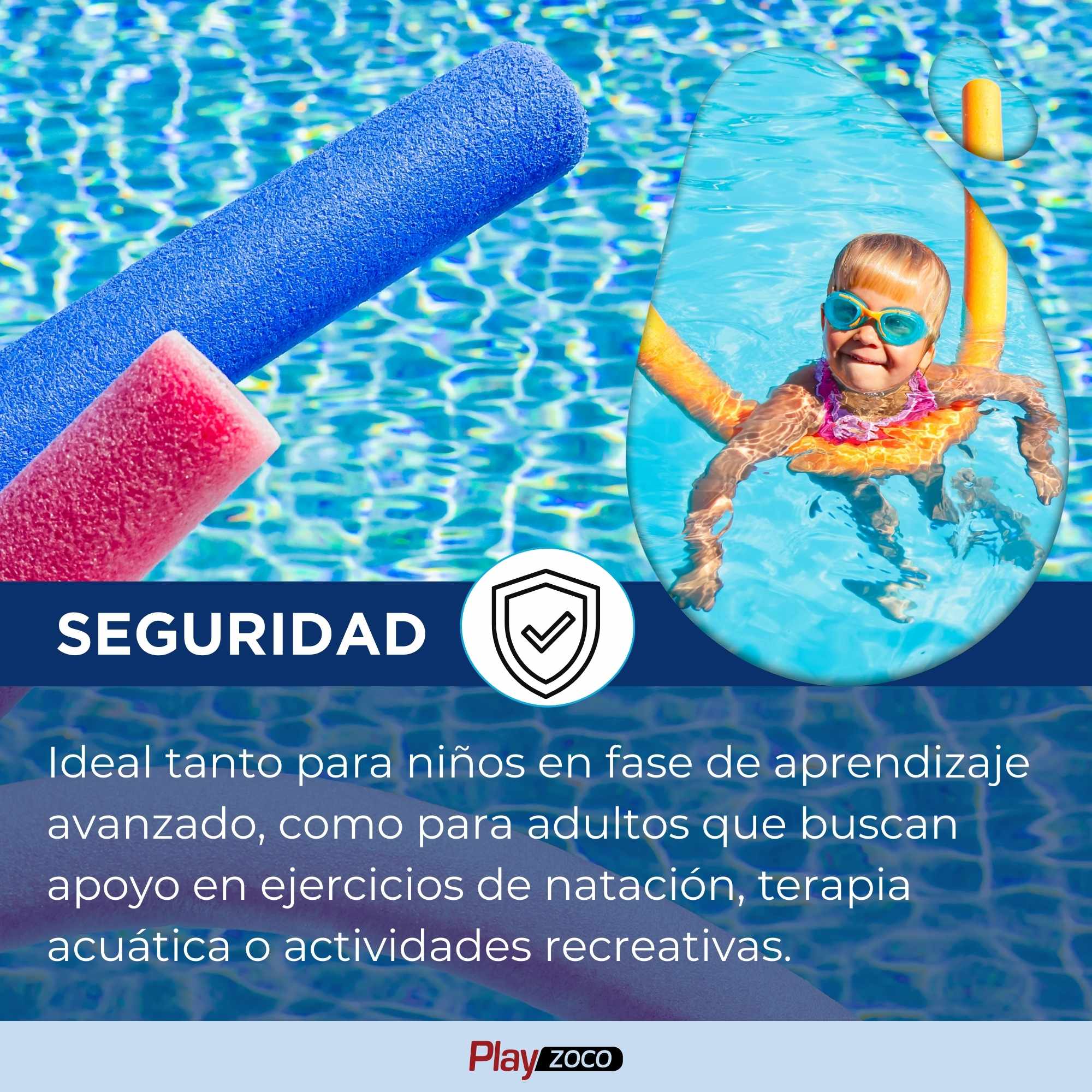 Churro Piscina Espuma Azul 150 cm - imagen 4