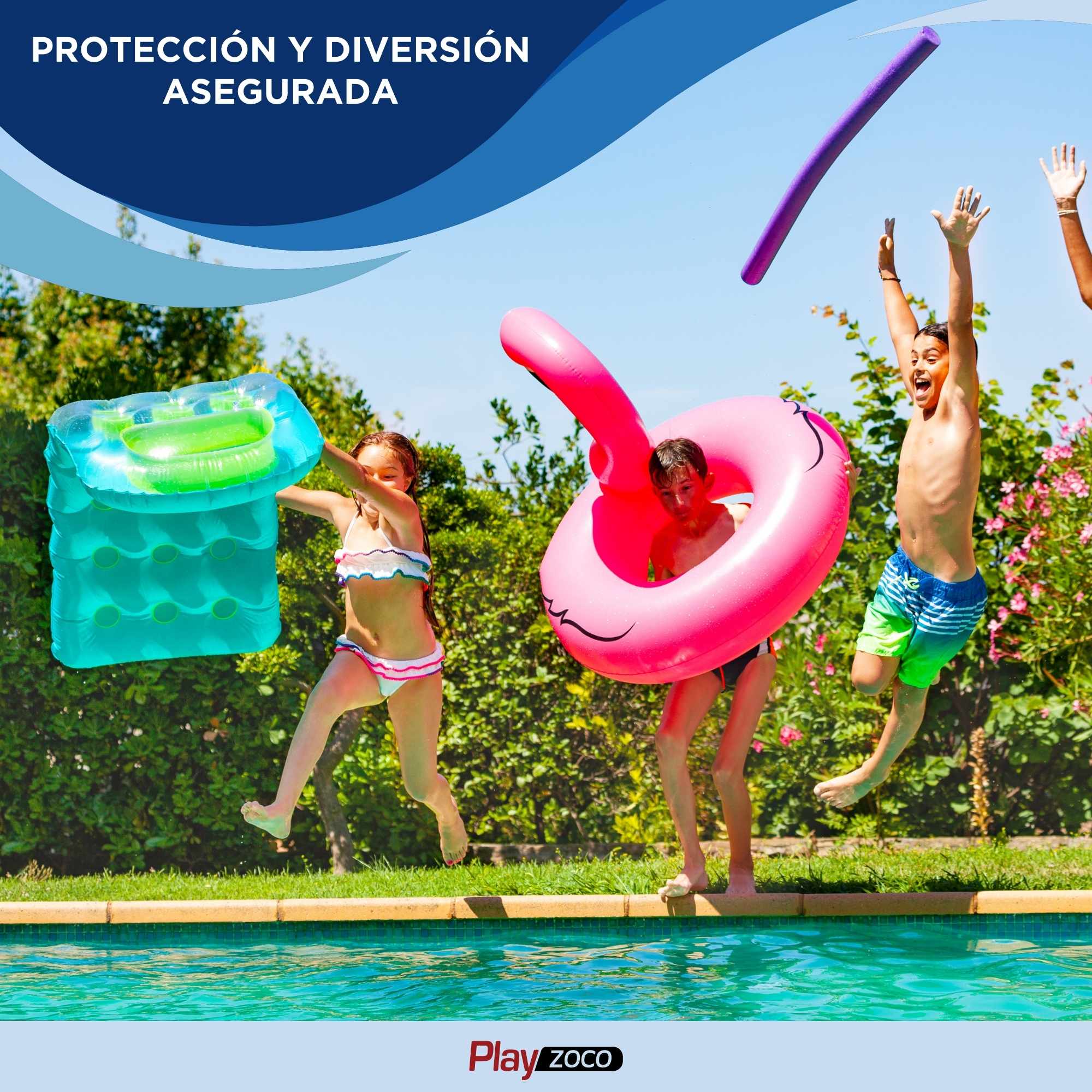 Churro Piscina Espuma Azul 150 cm - imagen 6