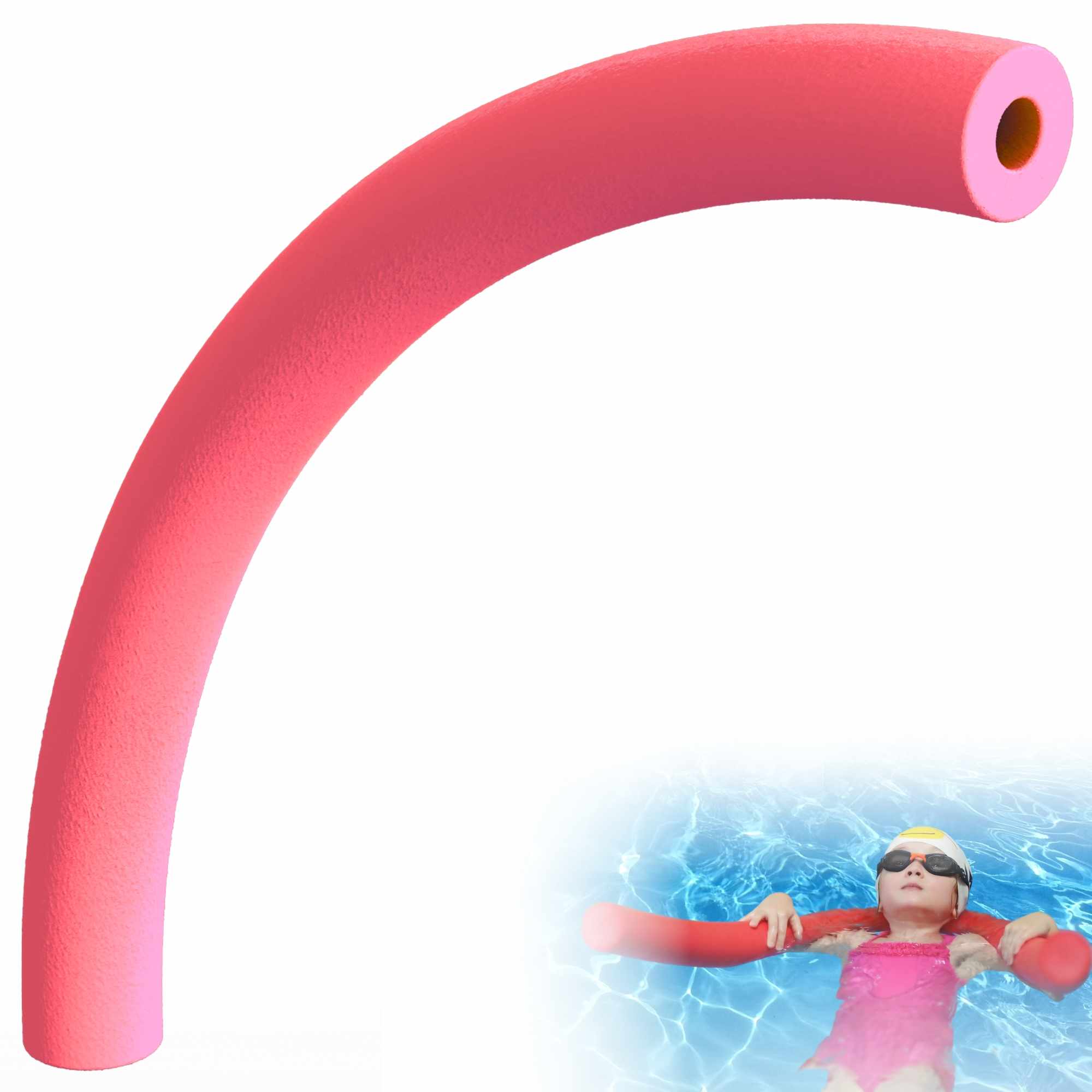 Churro Piscina Espuma Rojo 150 cm