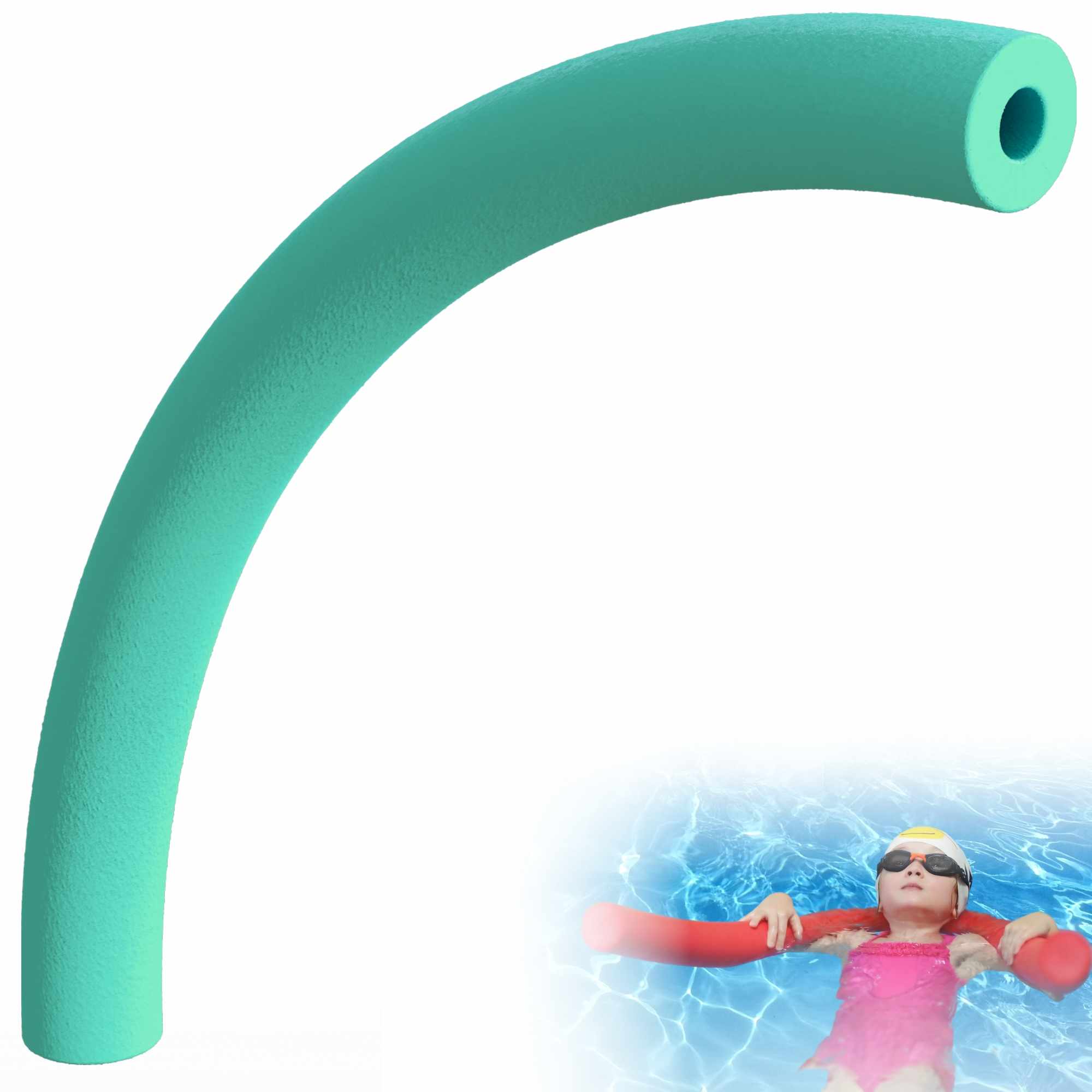 Churro Piscina Espuma Verde 150 cm
