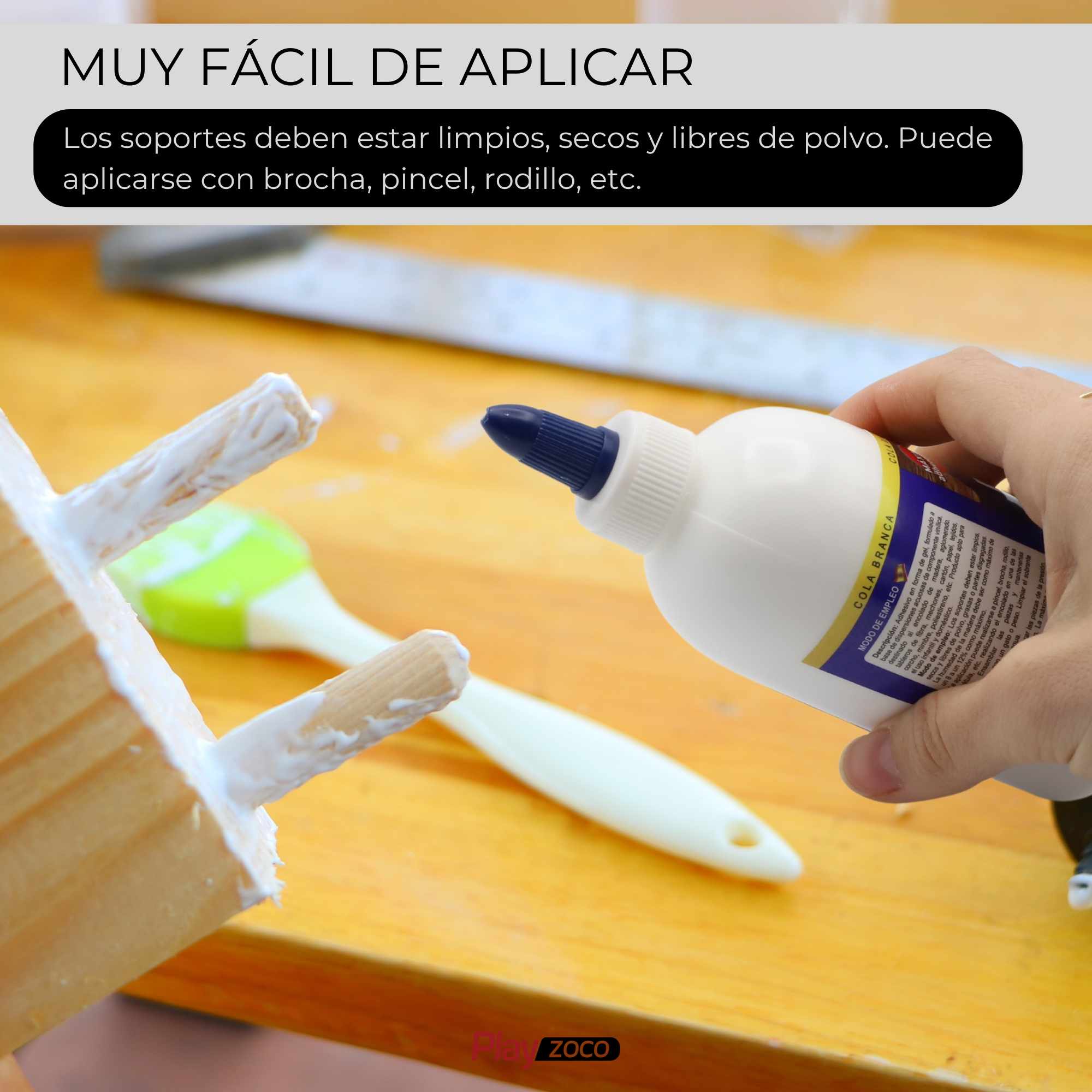 Cola blanca rápida multiusos para madera 240 ml - imagen 6
