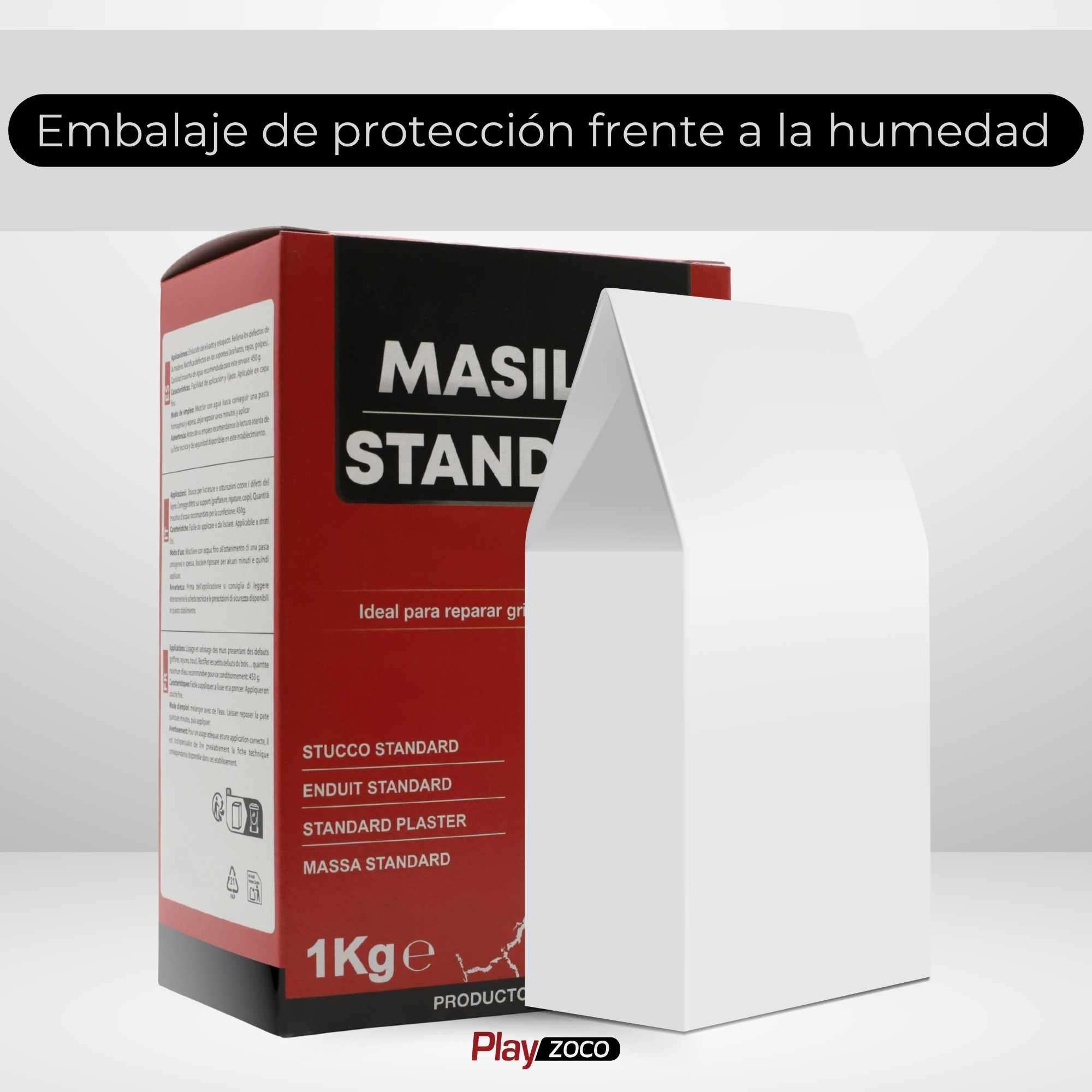 Masilla Standard de Pared en polvo color blanco 1 Kg - imagen 6