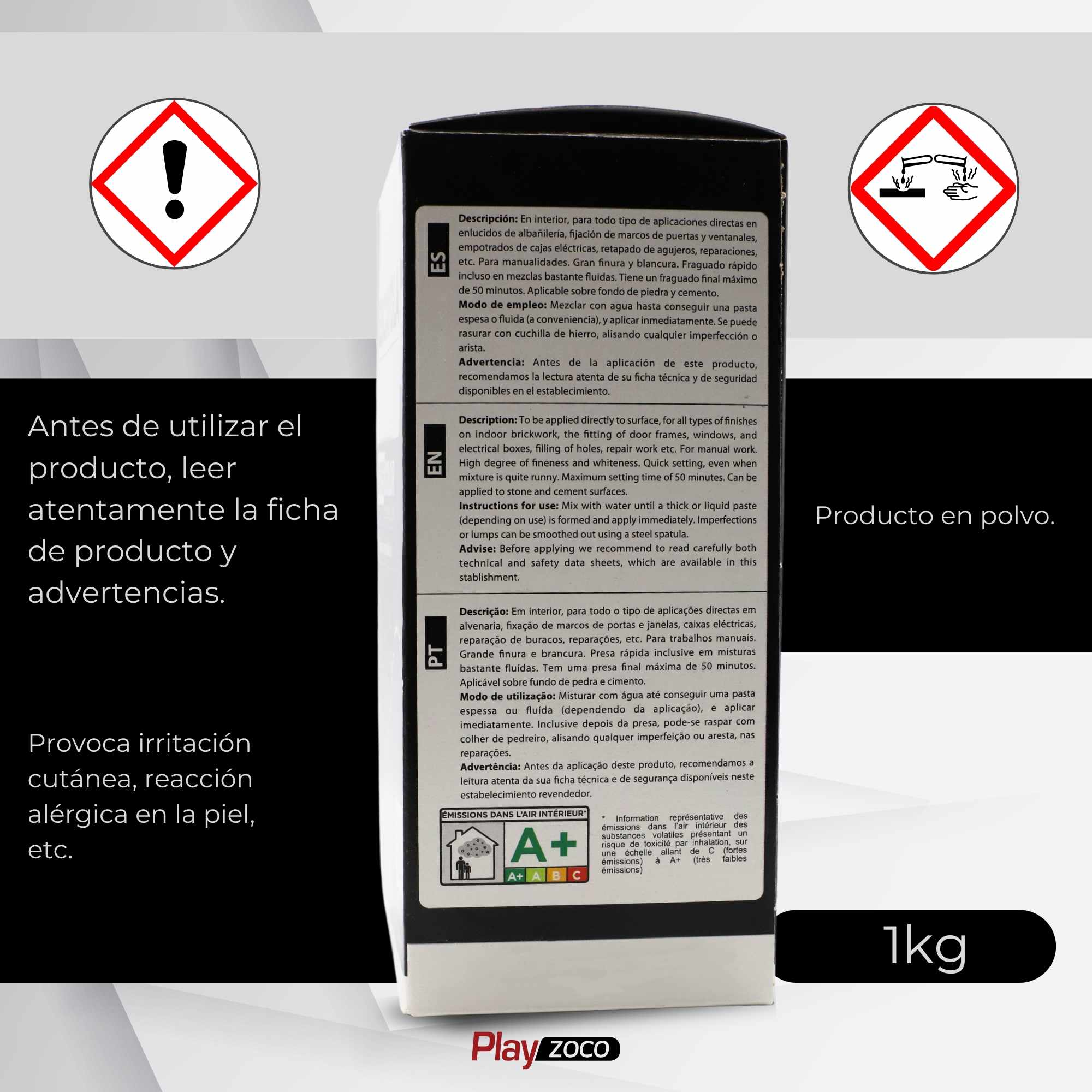 Cemento gris para reparaciones generales de albañileria en polvo 1 Kg - imagen 5