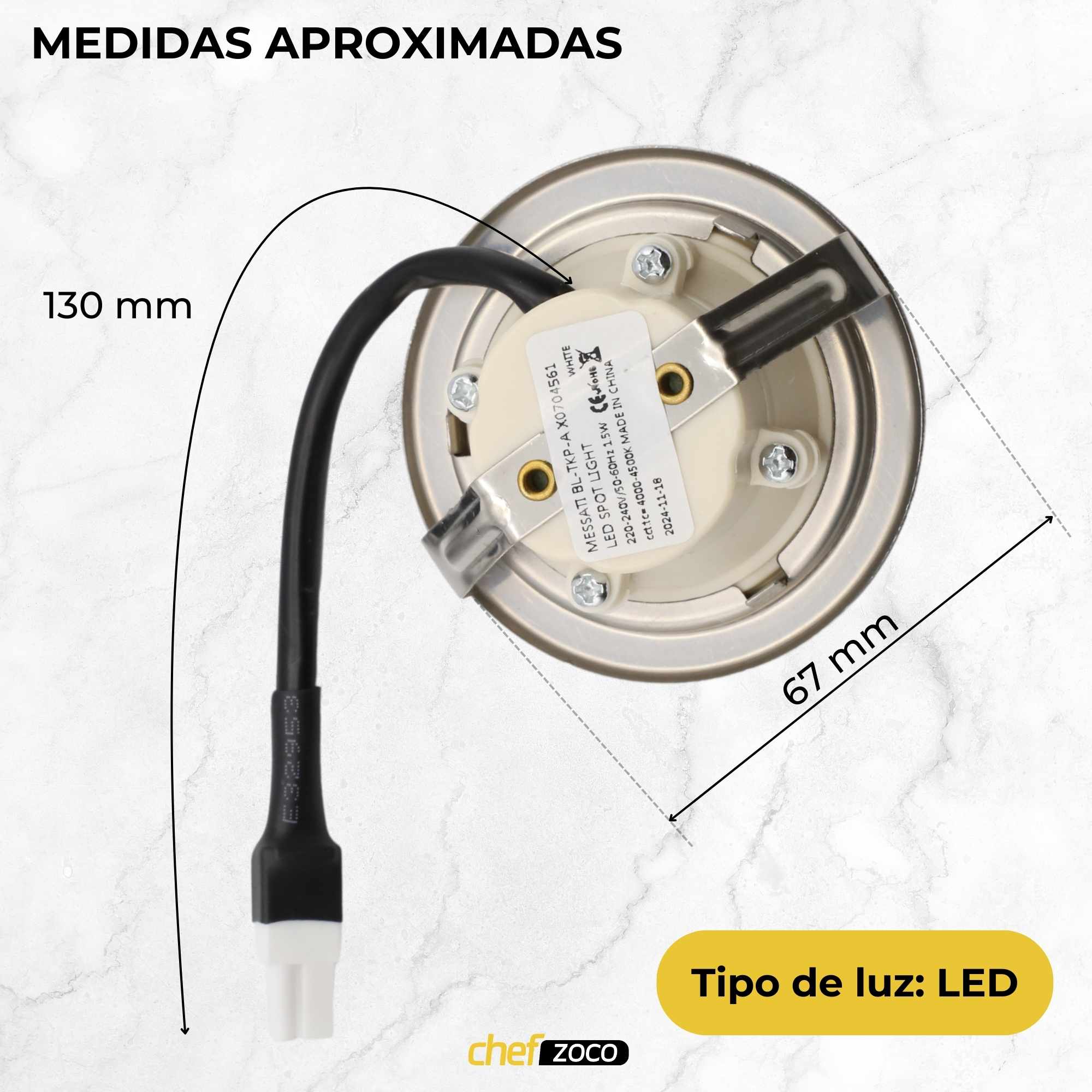 Lámpara Led para Campanas Teka 1.5 W 230 V codigo 81455067 - imagen 4