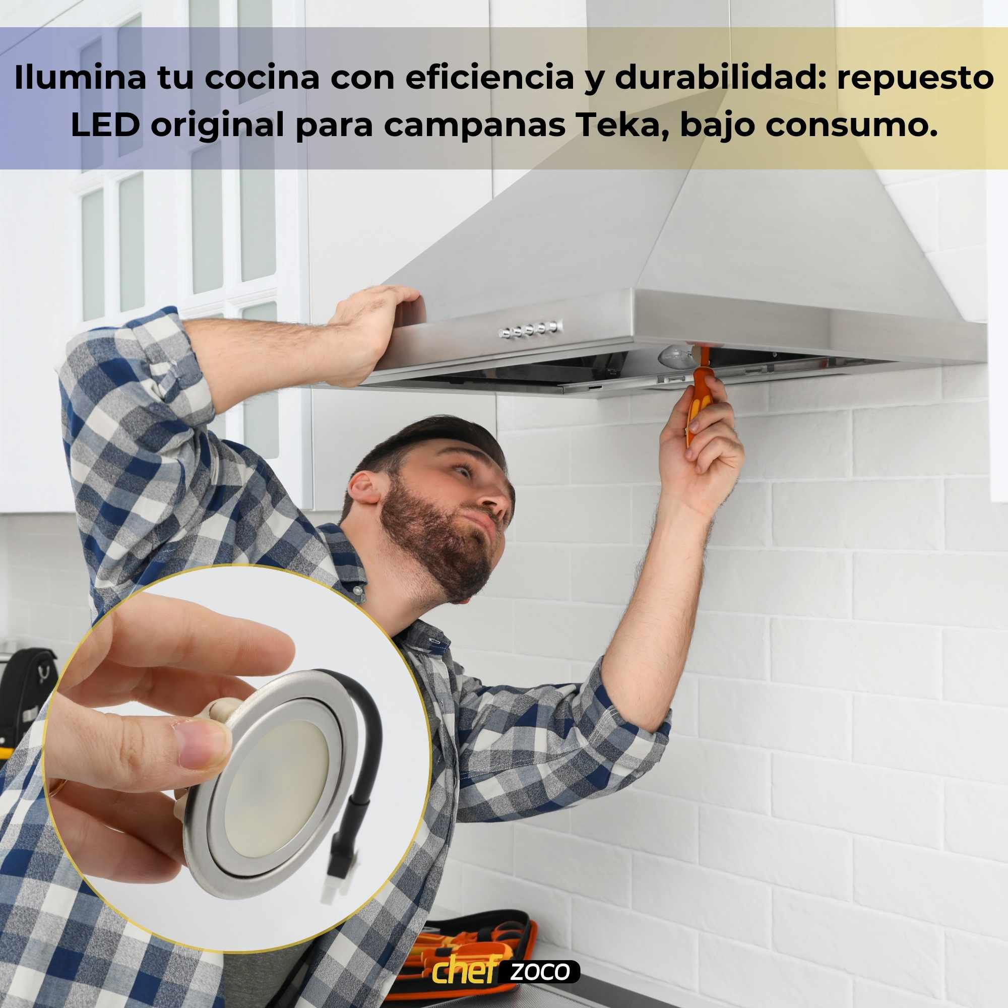 Lámpara Led para Campanas Teka 1.5 W 230 V codigo 81455067 - imagen 6