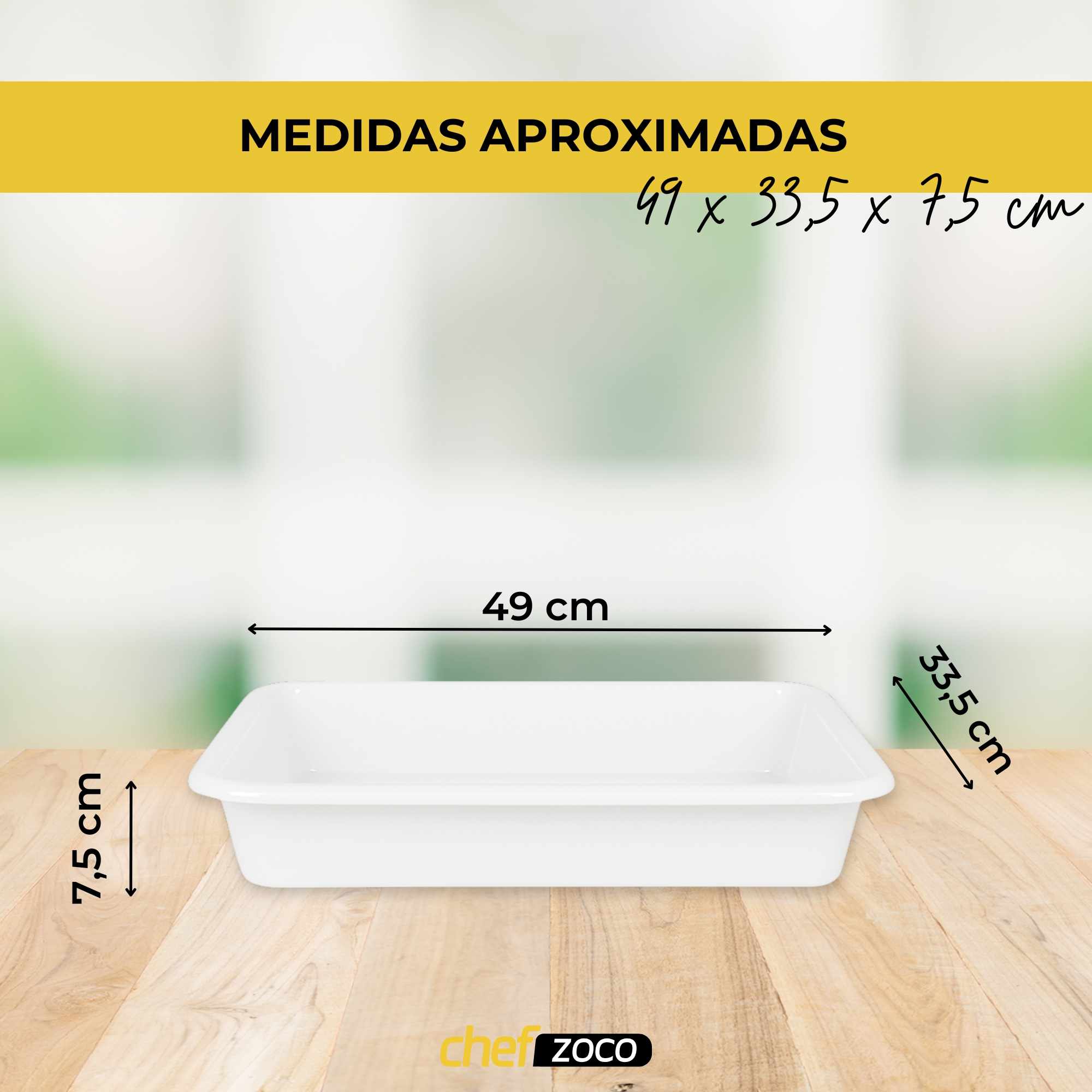 Bandeja plastico hostelería apto para frigorífico nevera 43.5 x 28 x 7.5 cm blanca - imagen 4
