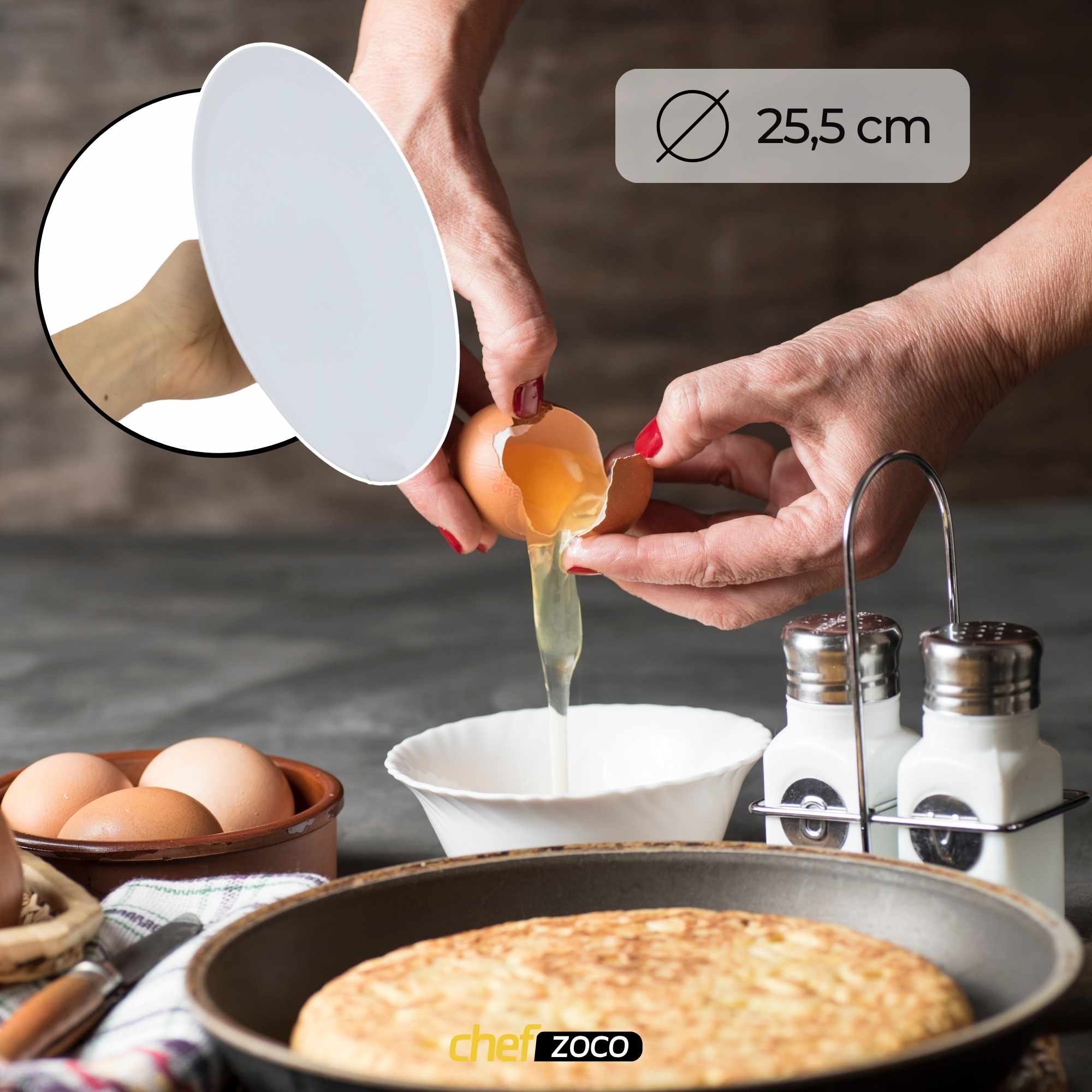 Tapa voltea Tortillas de plástico 25.5 cm - imagen 6