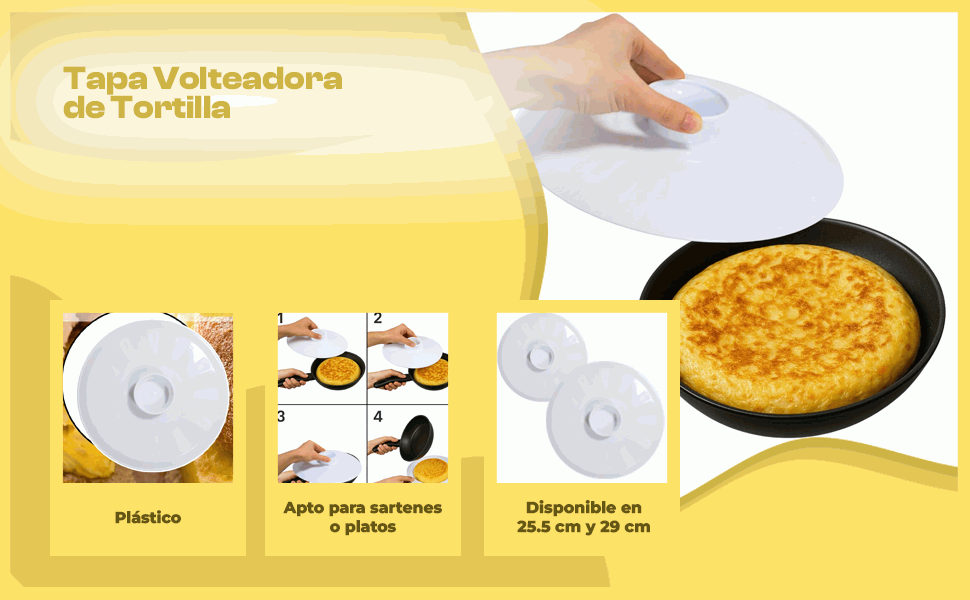 Banner - Tapa voltea Tortillas de plástico 25.5 cm