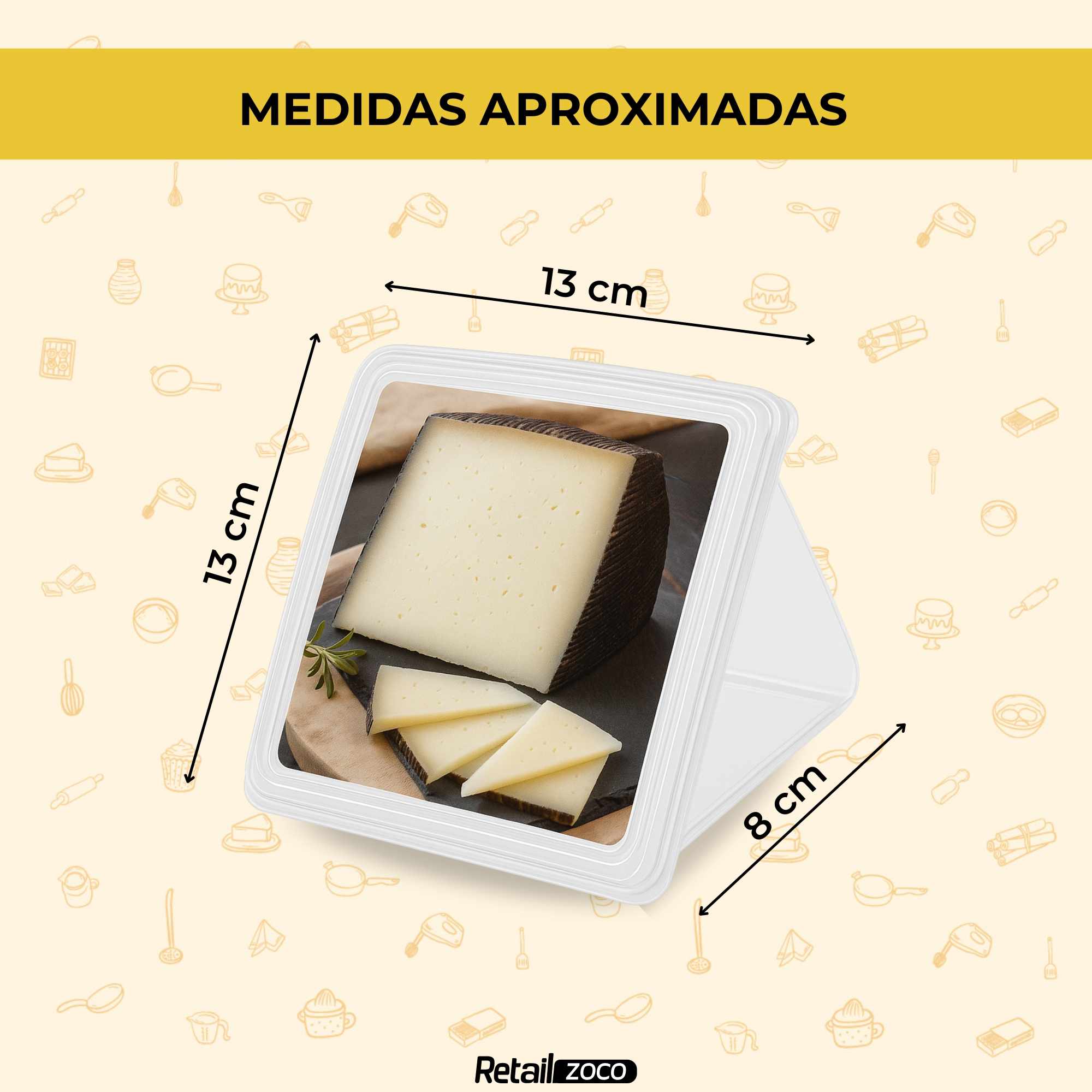 Guarda queso de plastico quesera Transparente - imagen 3