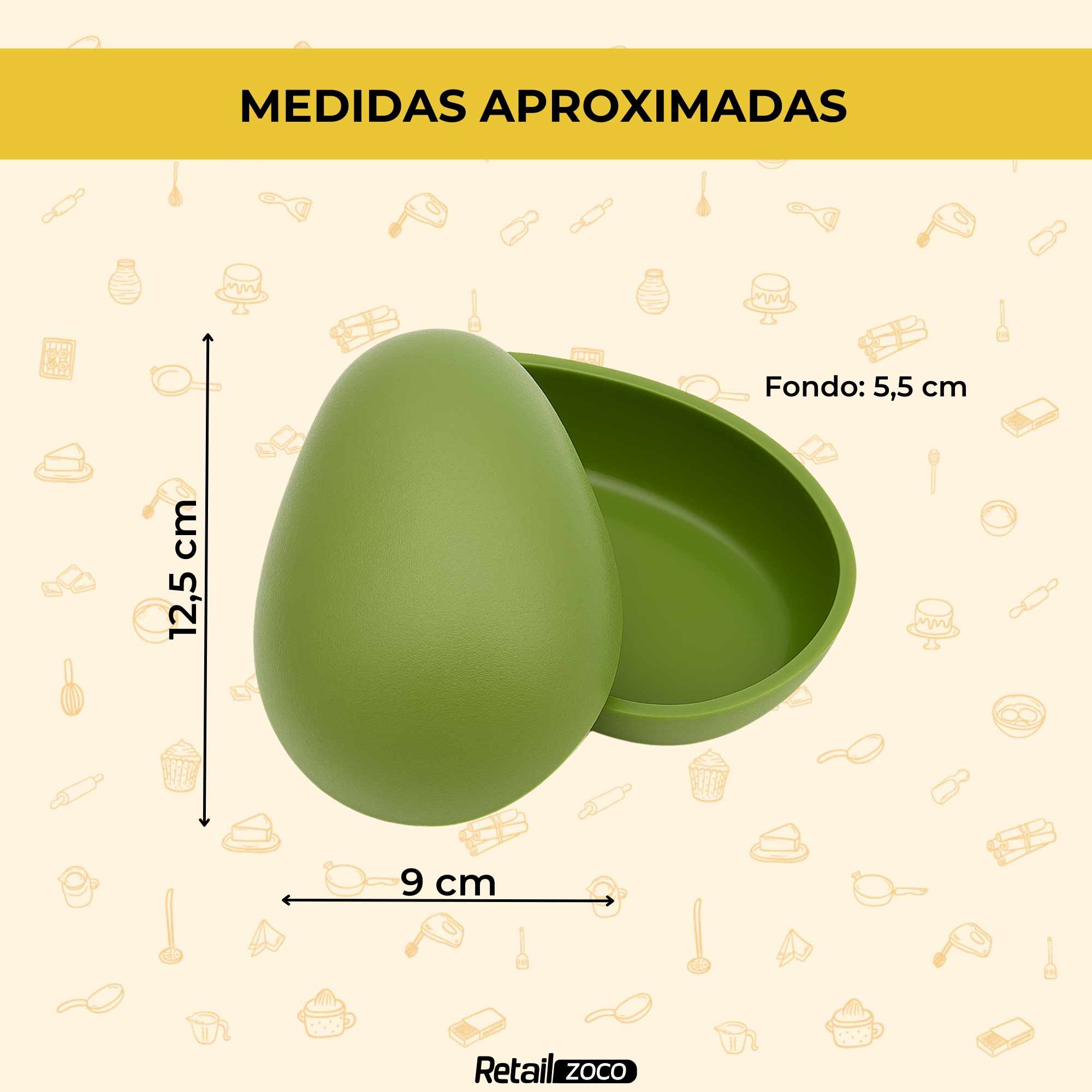 Guarda aguacate de plastico Verde - imagen 3